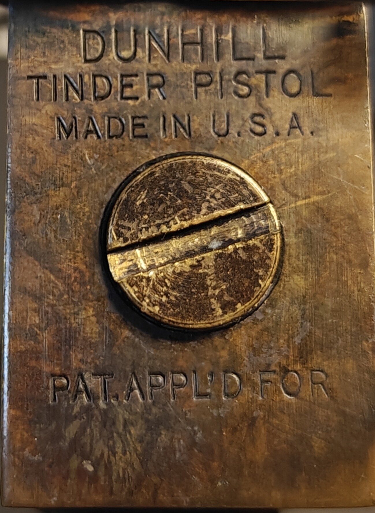 Tinder Pistol Engraving: 1