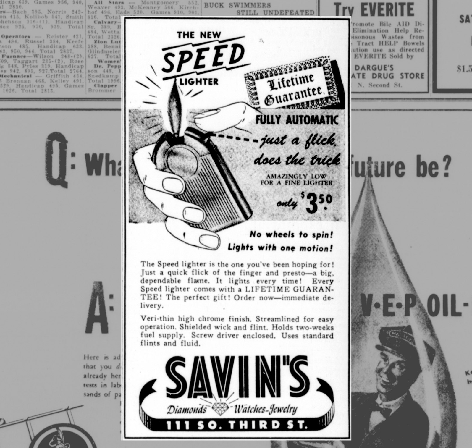 SPEED Lighter Advertisement