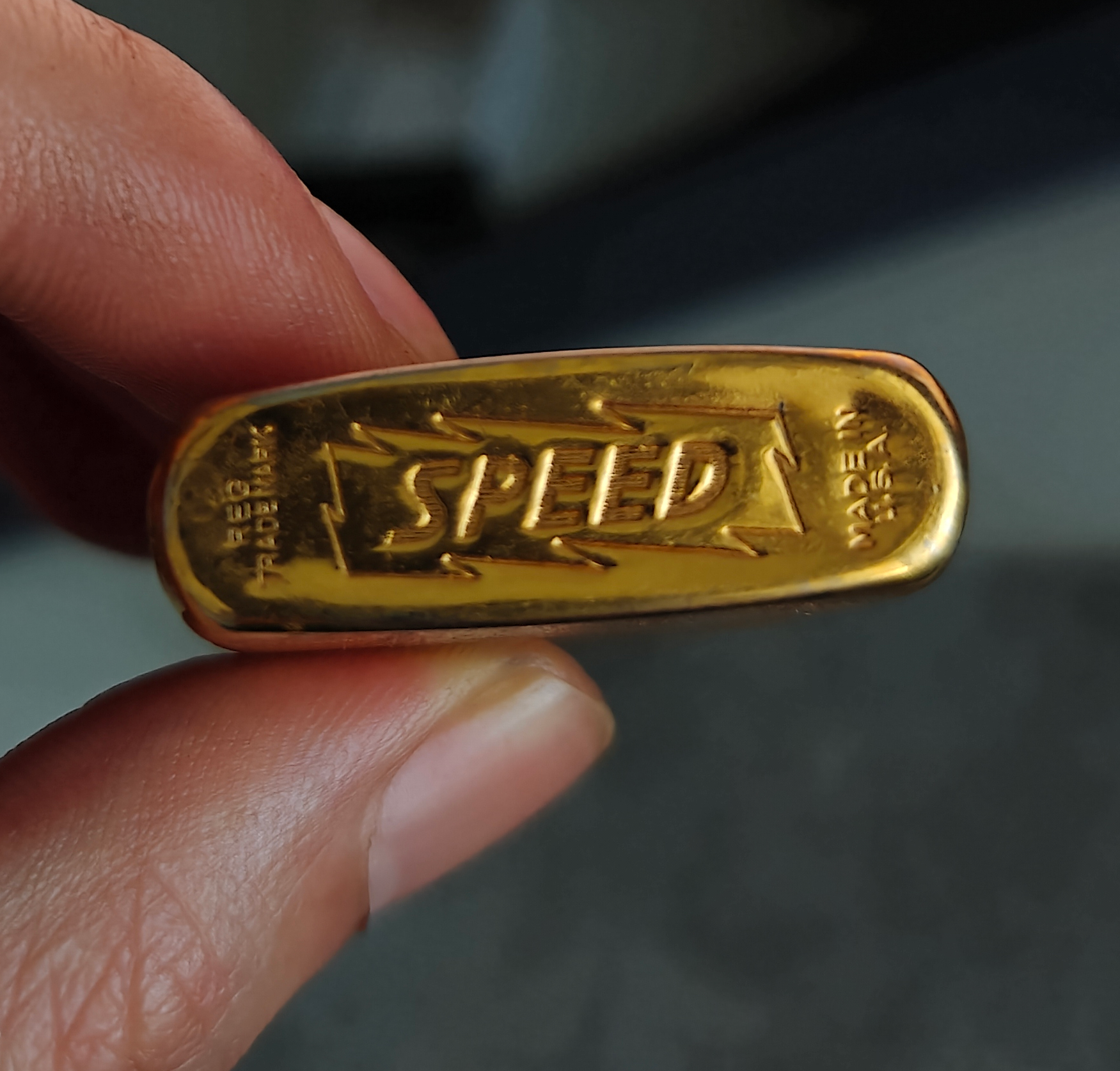 SPEED Gold-Plated Sunroof Mechanism Kerosene Lighter Detail 4