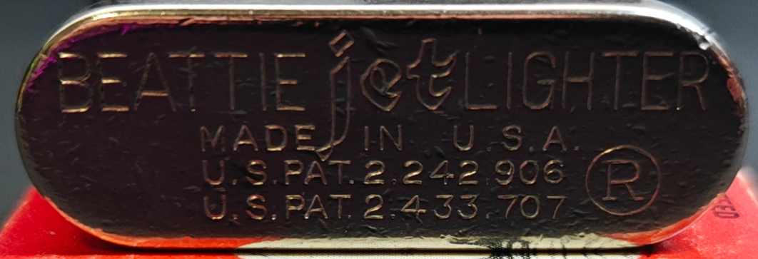 JETLIGHTER (Dual-Patent) Engraved on Base: 1