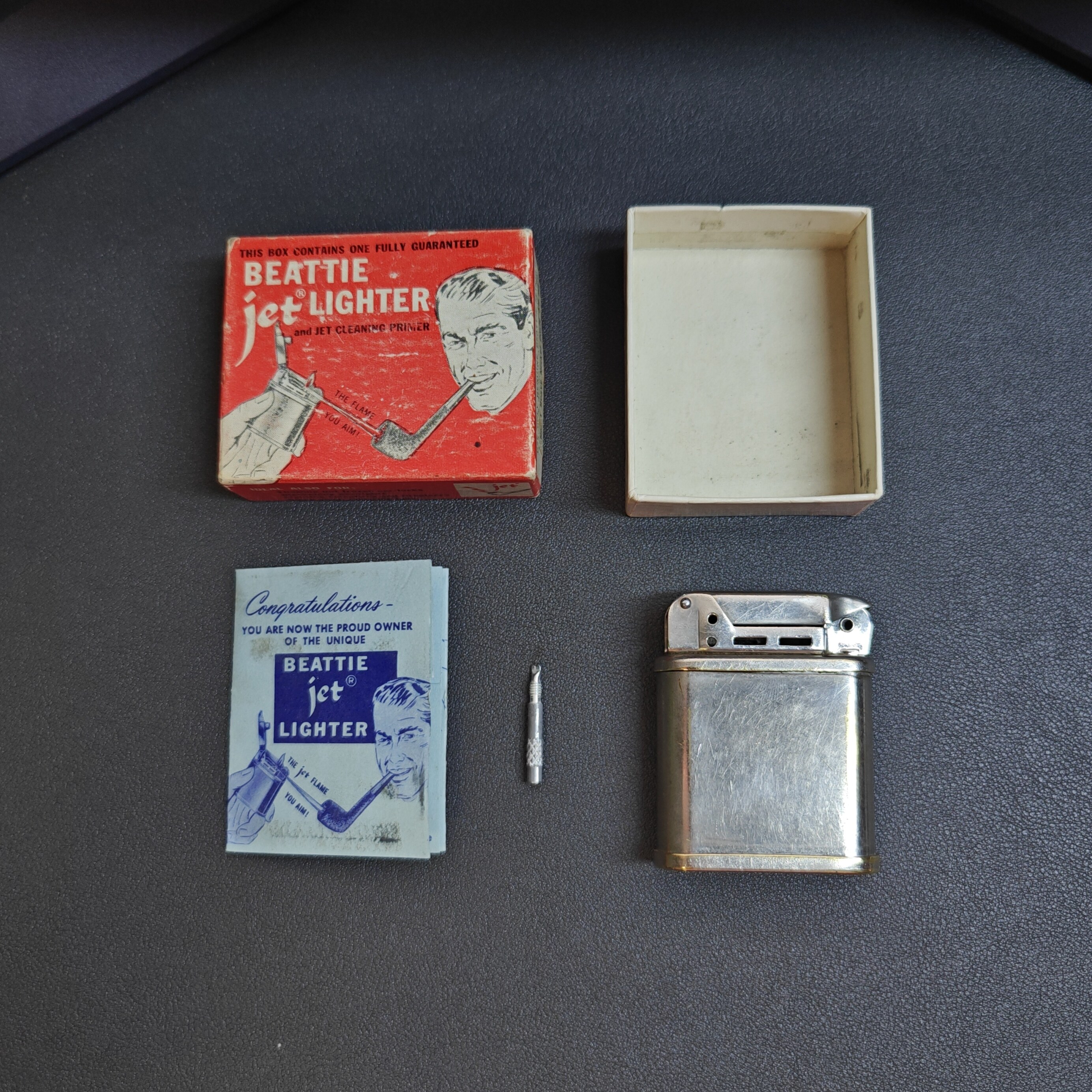 BEATTIE JET LIGHTER – Jet-Fuel Pipe Lighter (Dual-Patented)