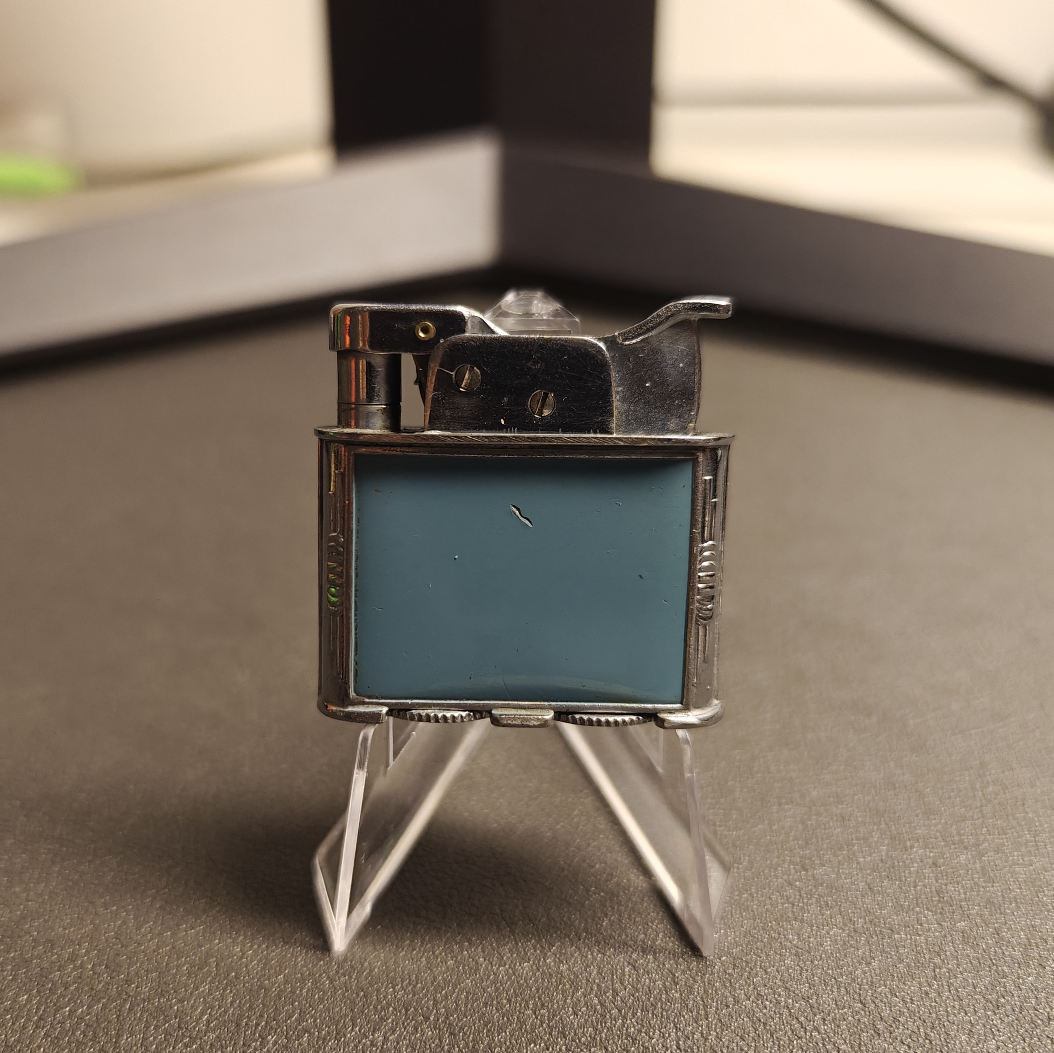 EVANS Trig-A-Lite Series Enamel Pocket Oil Lighter