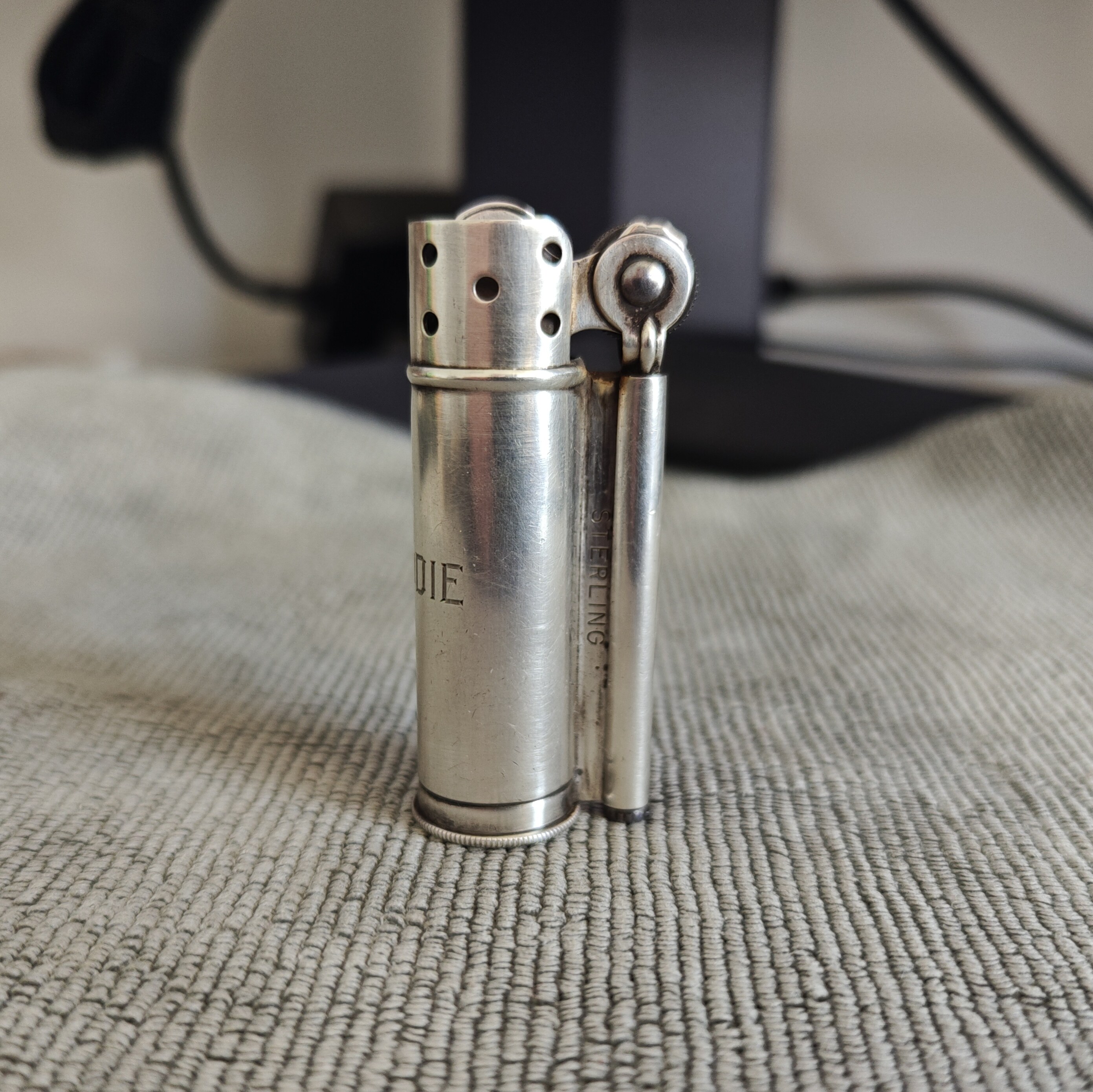 DUNHILL SERVICE Collection Sterling Silver Trench Lighter Detail 2