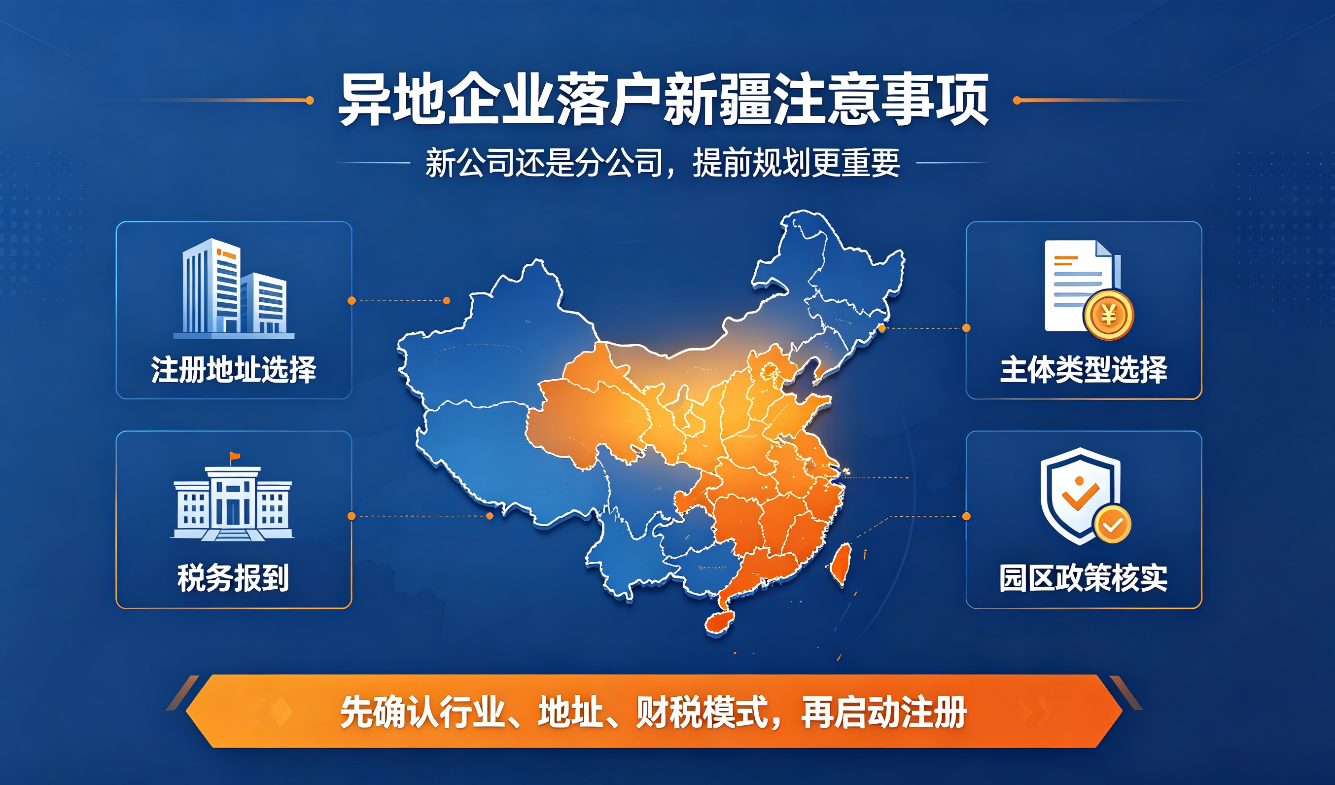 内地企业落户新疆要注意什么?异地企业入疆实操要点