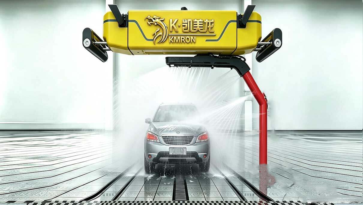 The Kaimelon KM-W5 surround car wash system has undergone a technical upgrade, boosting cleaning efficiency by 20%.
