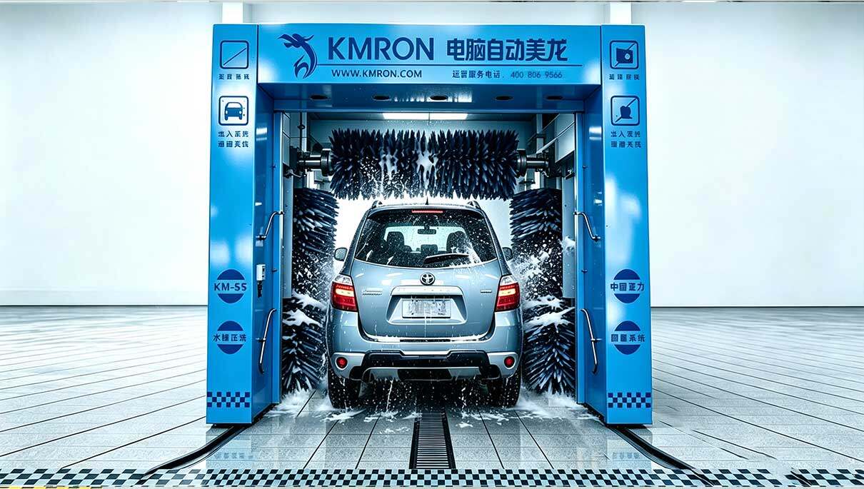 Bristle-Type Car Wash Machine KM-S5: Washing Process