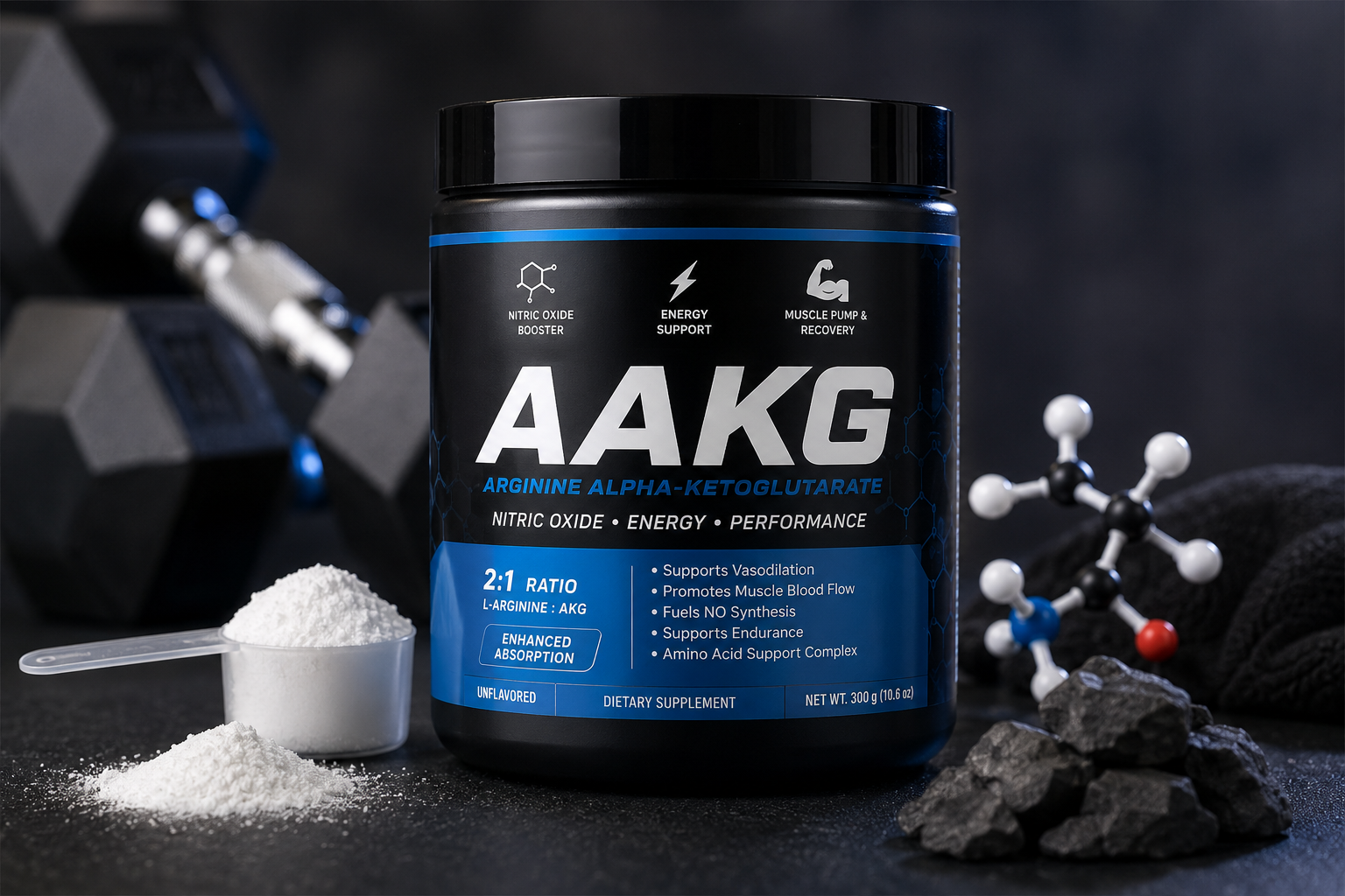 健身补剂中的“黄金搭档”:精氨酸α-酮戊二酸(AAKG)如何实现协同增效?
