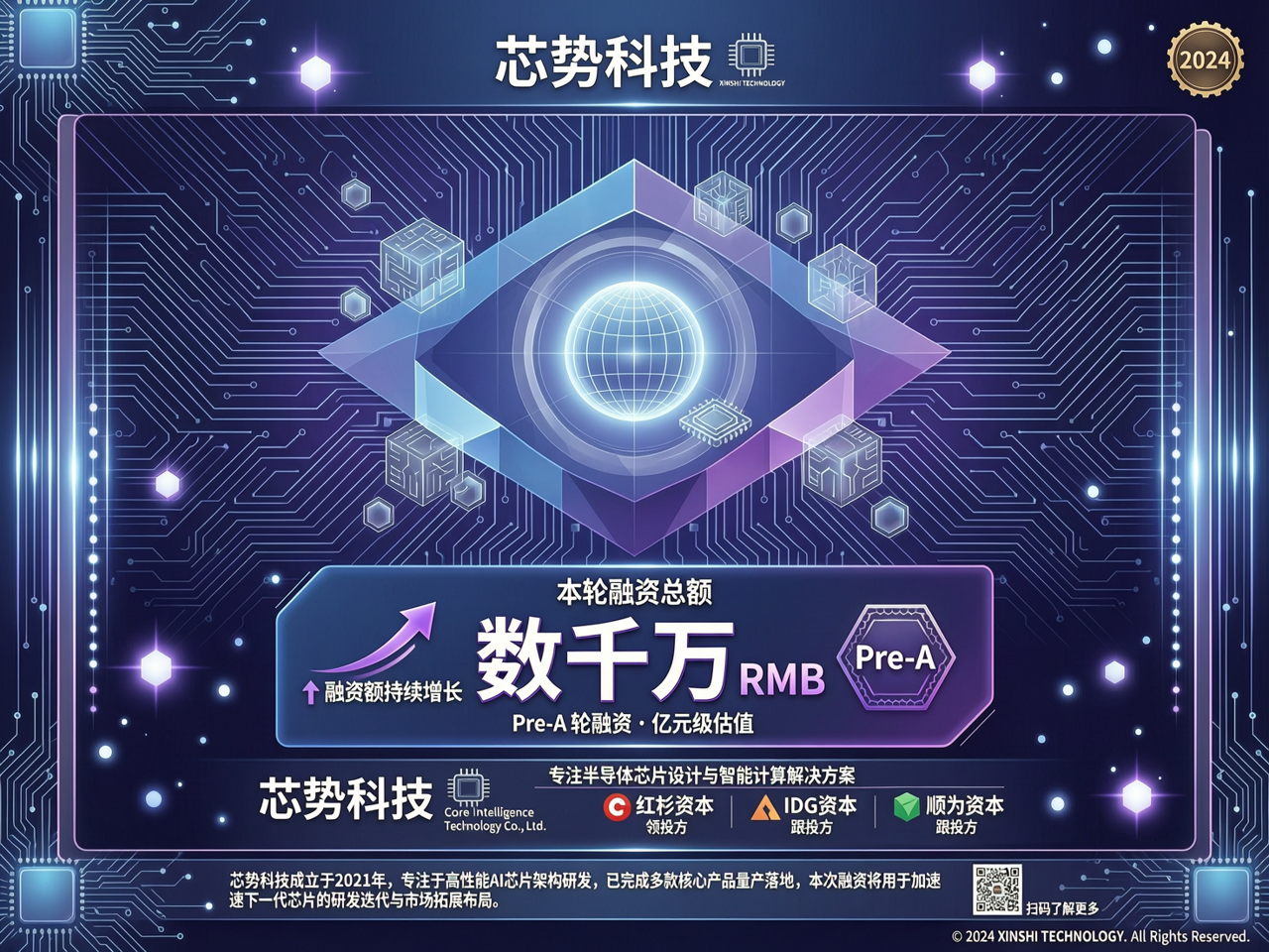 芯势科技完成数千万RMB Pre-A轮融资