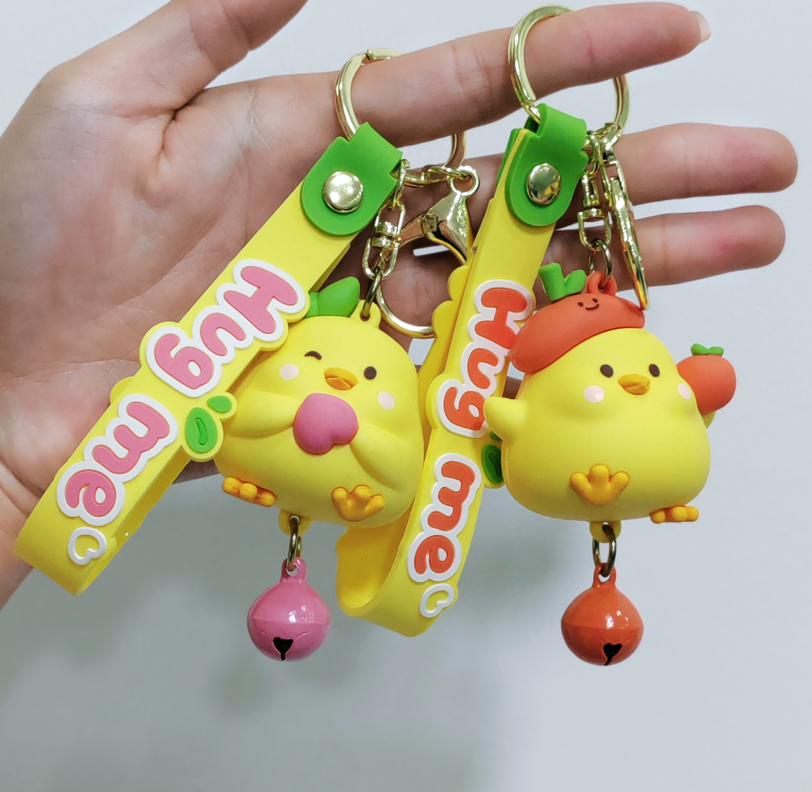 3D PVC Chick Keychain