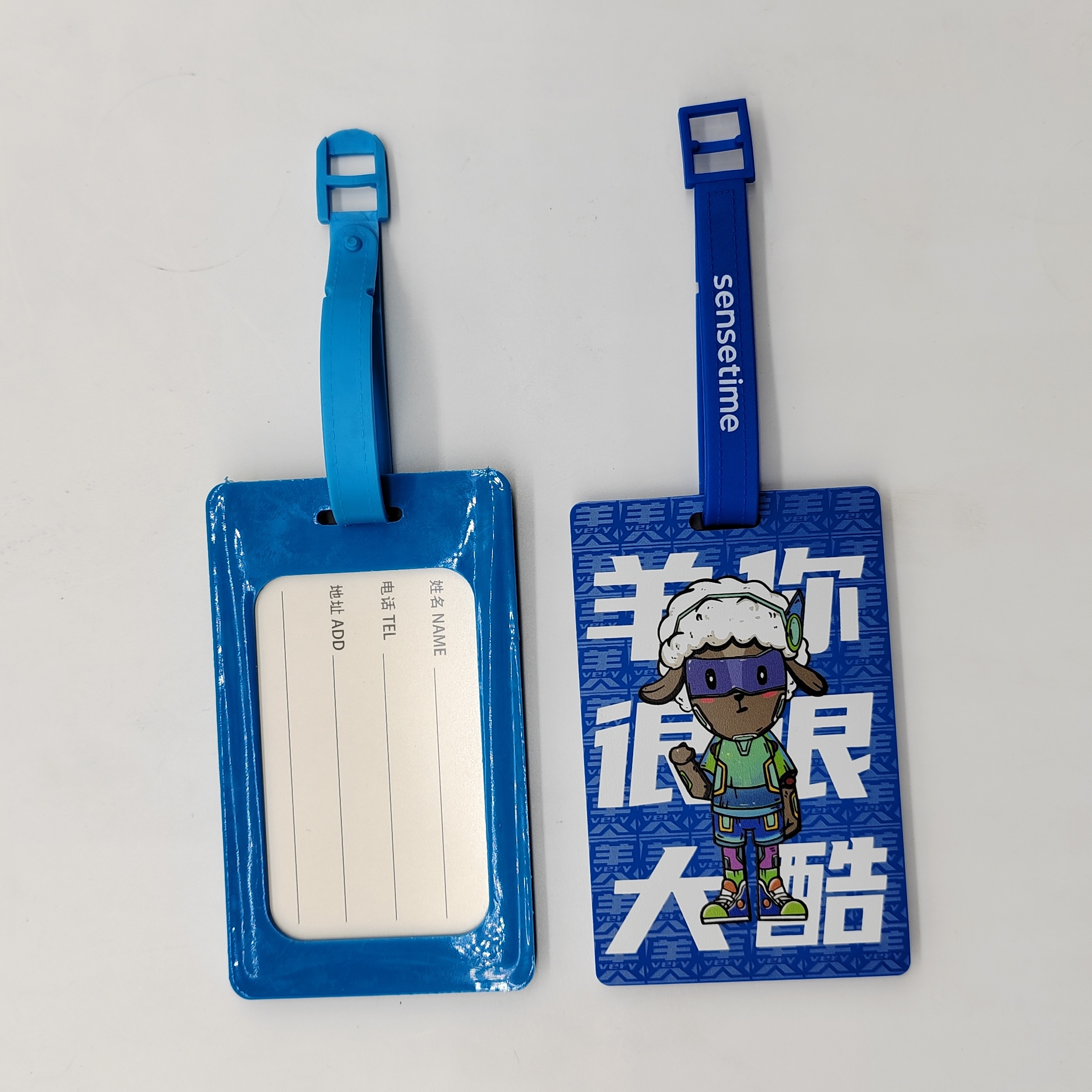 2D PVC Luggage Tag