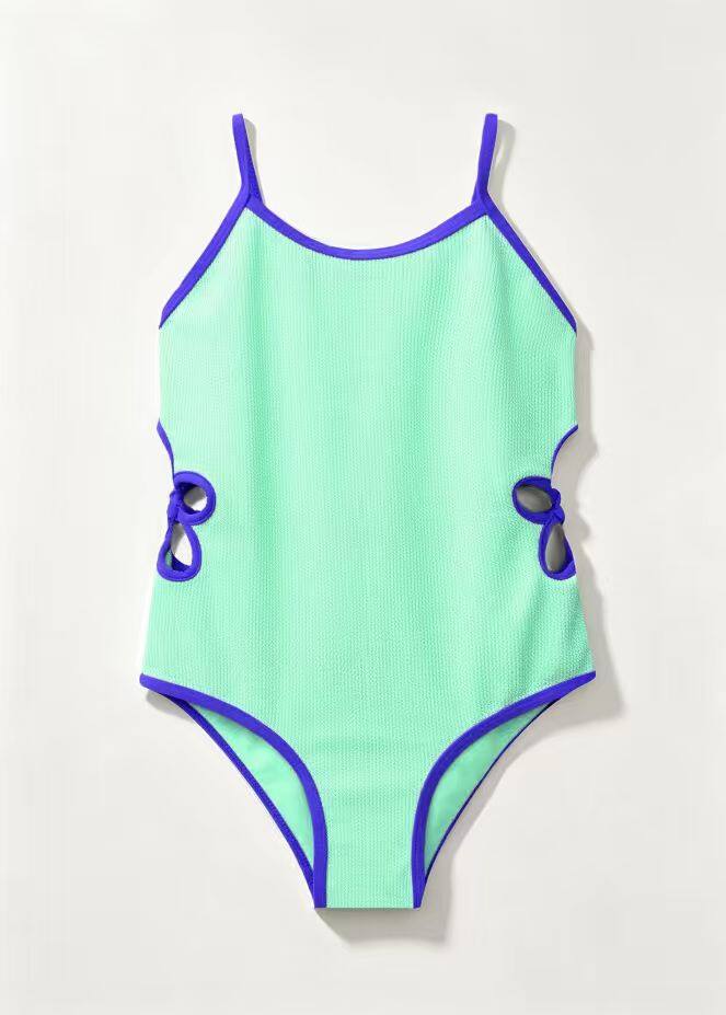 Mint Side-Tie Swimsuit