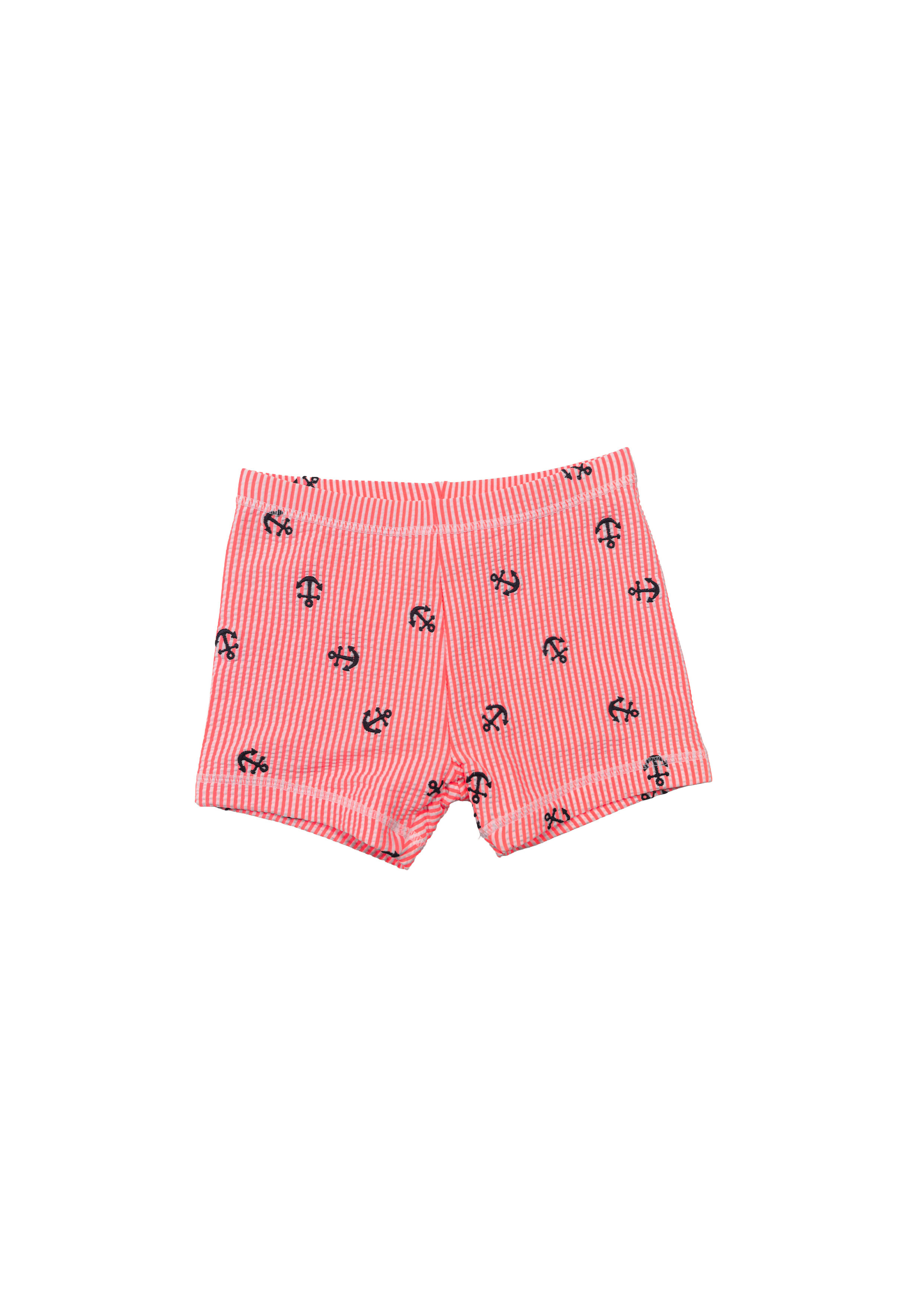Pink Anchor Stripe Swim Shorts