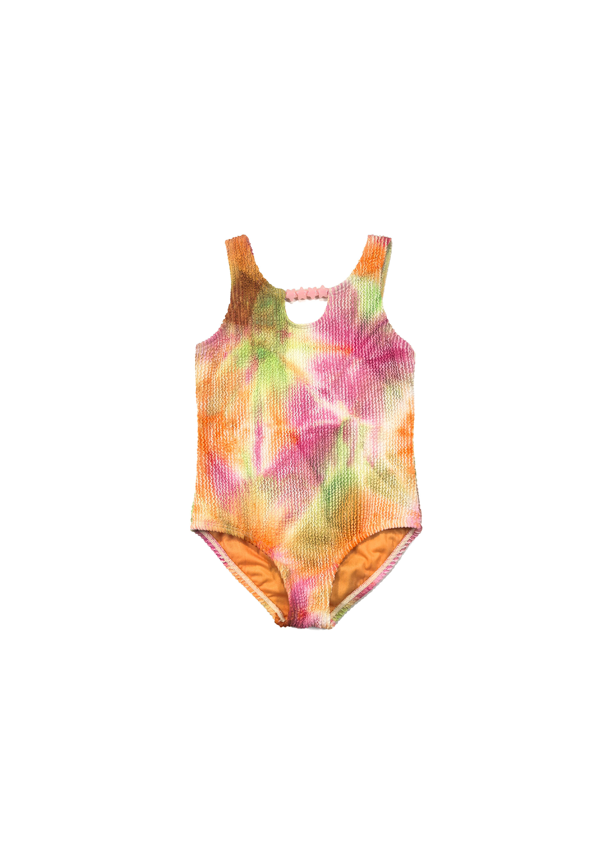 Tie-Dye Printed One-Piece Swimsuit