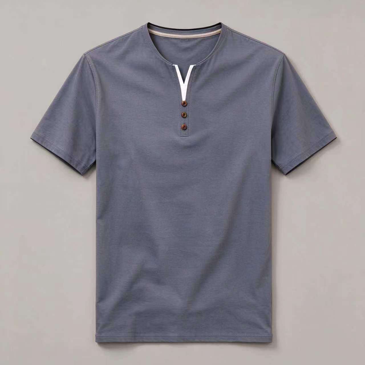 Short Sleeve Henley Tee