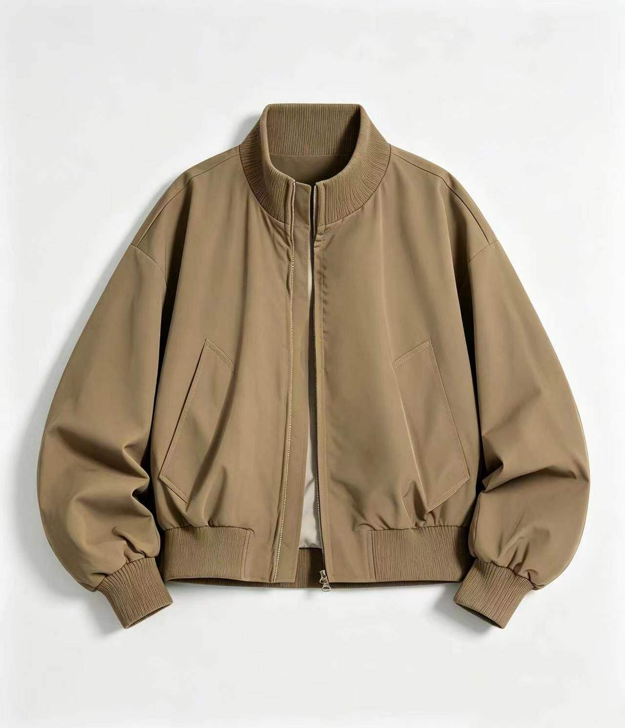 Classic Zip-Up Bomber Jacket