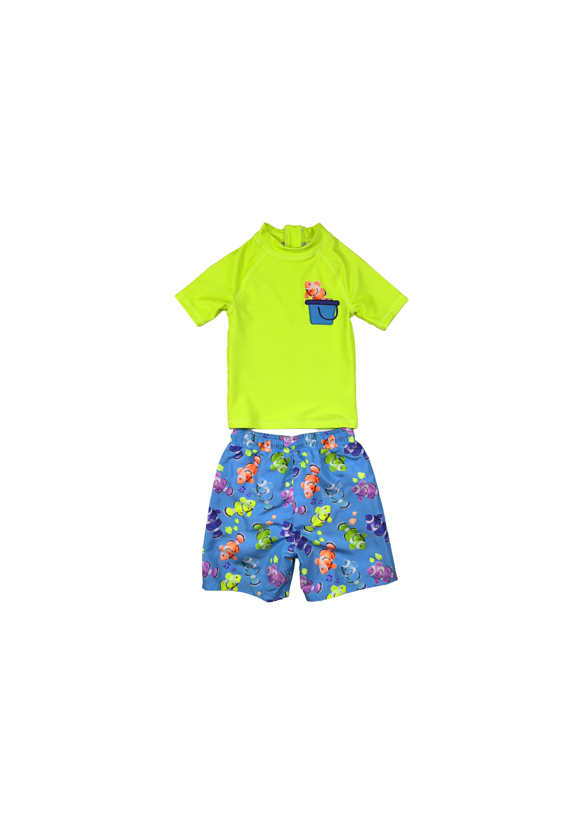 Fish Print Swim Set