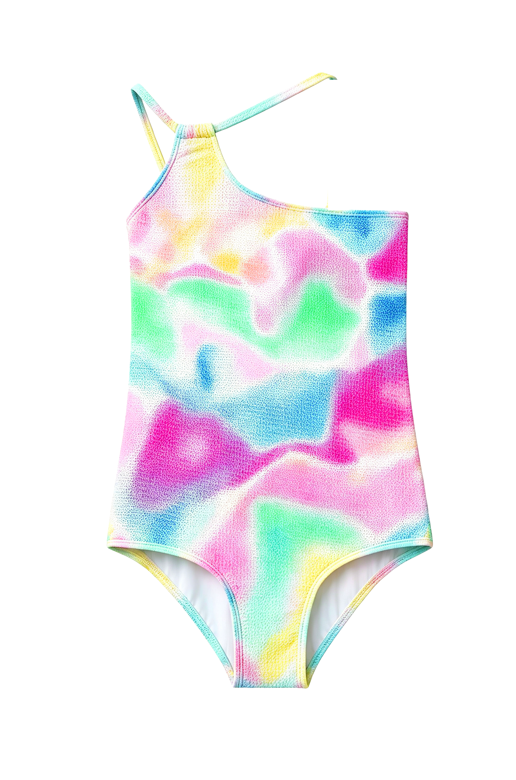 Gradient One-Shoulder Swimsuit