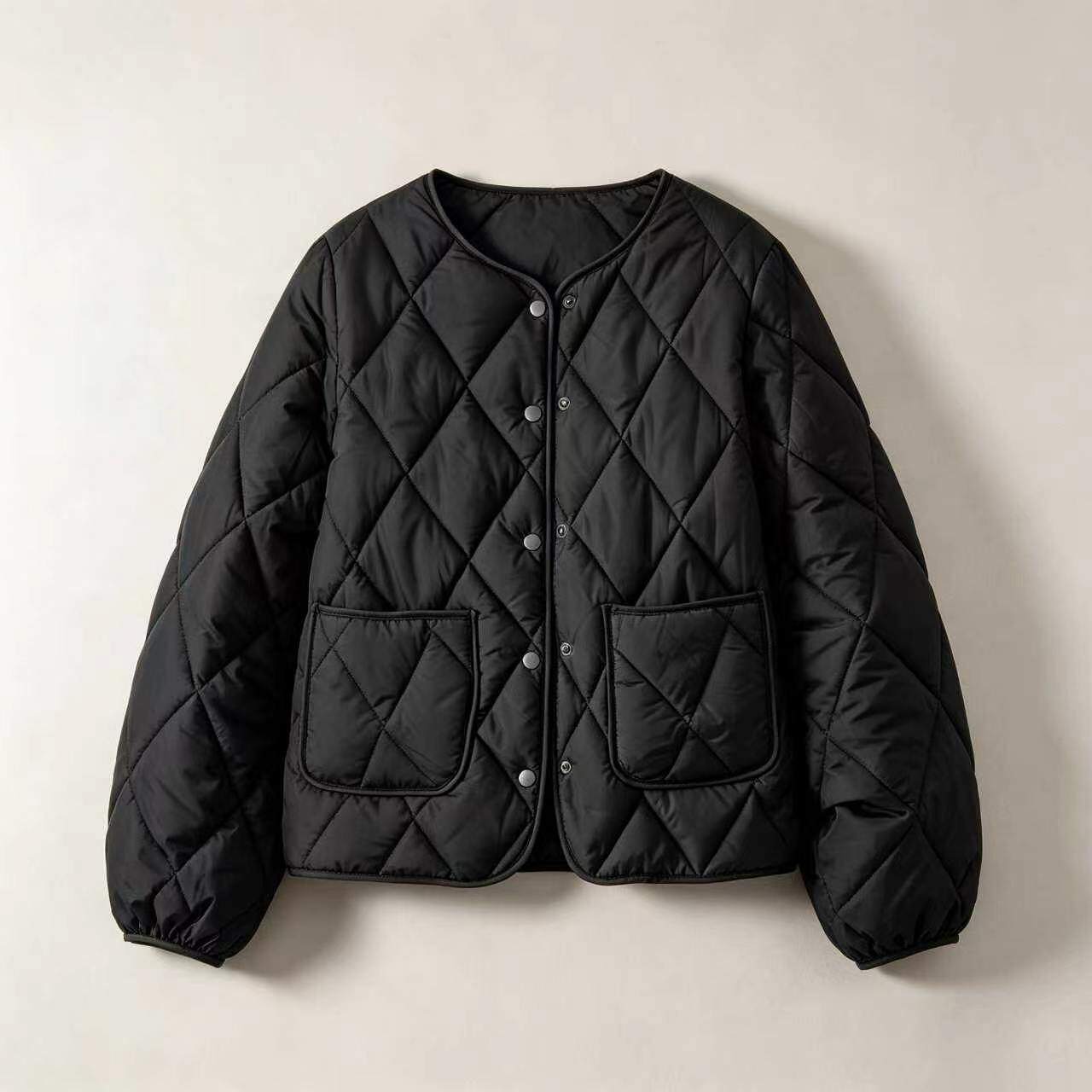 Quilted Snap-Front Jacket