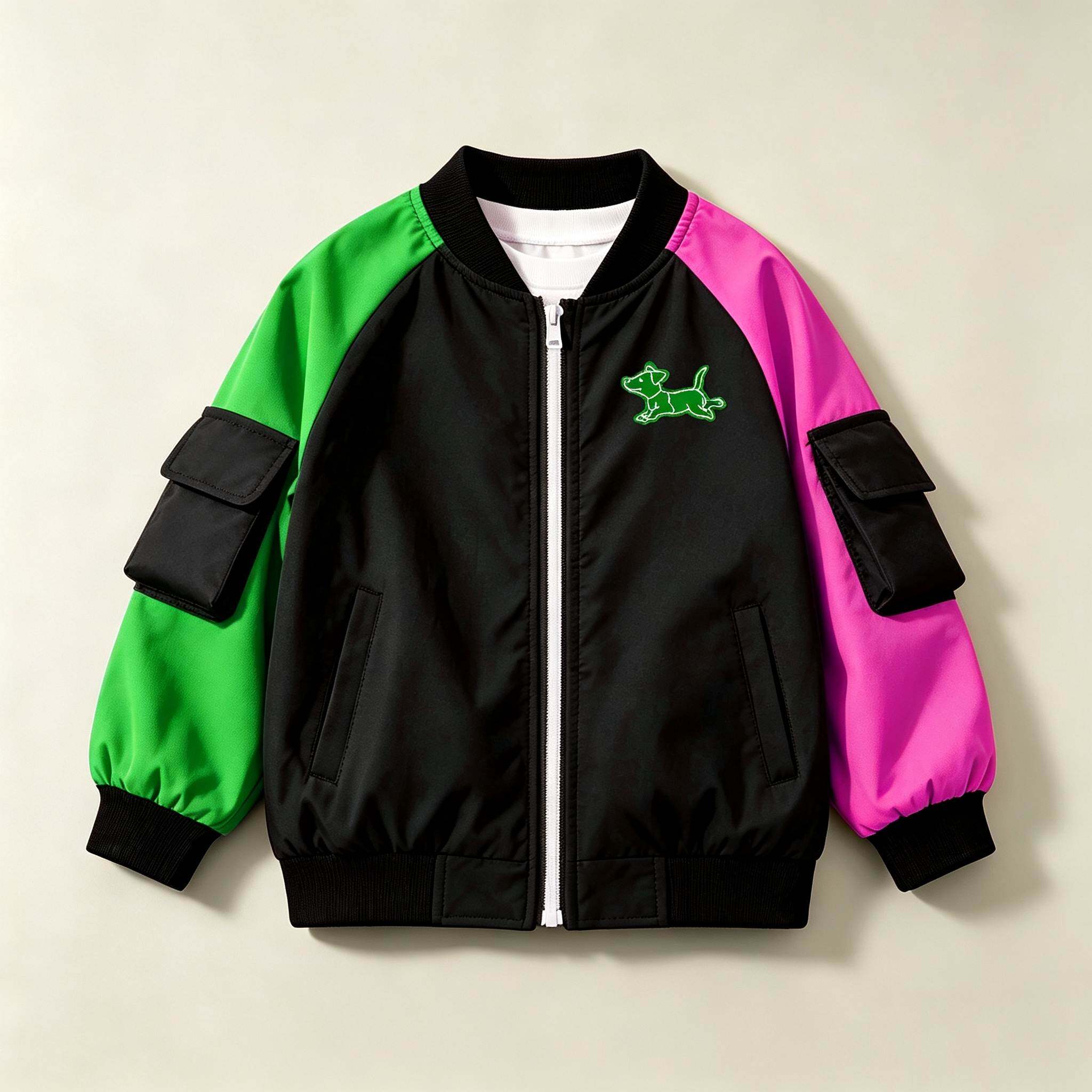 girls Raglan Bomber Jacket