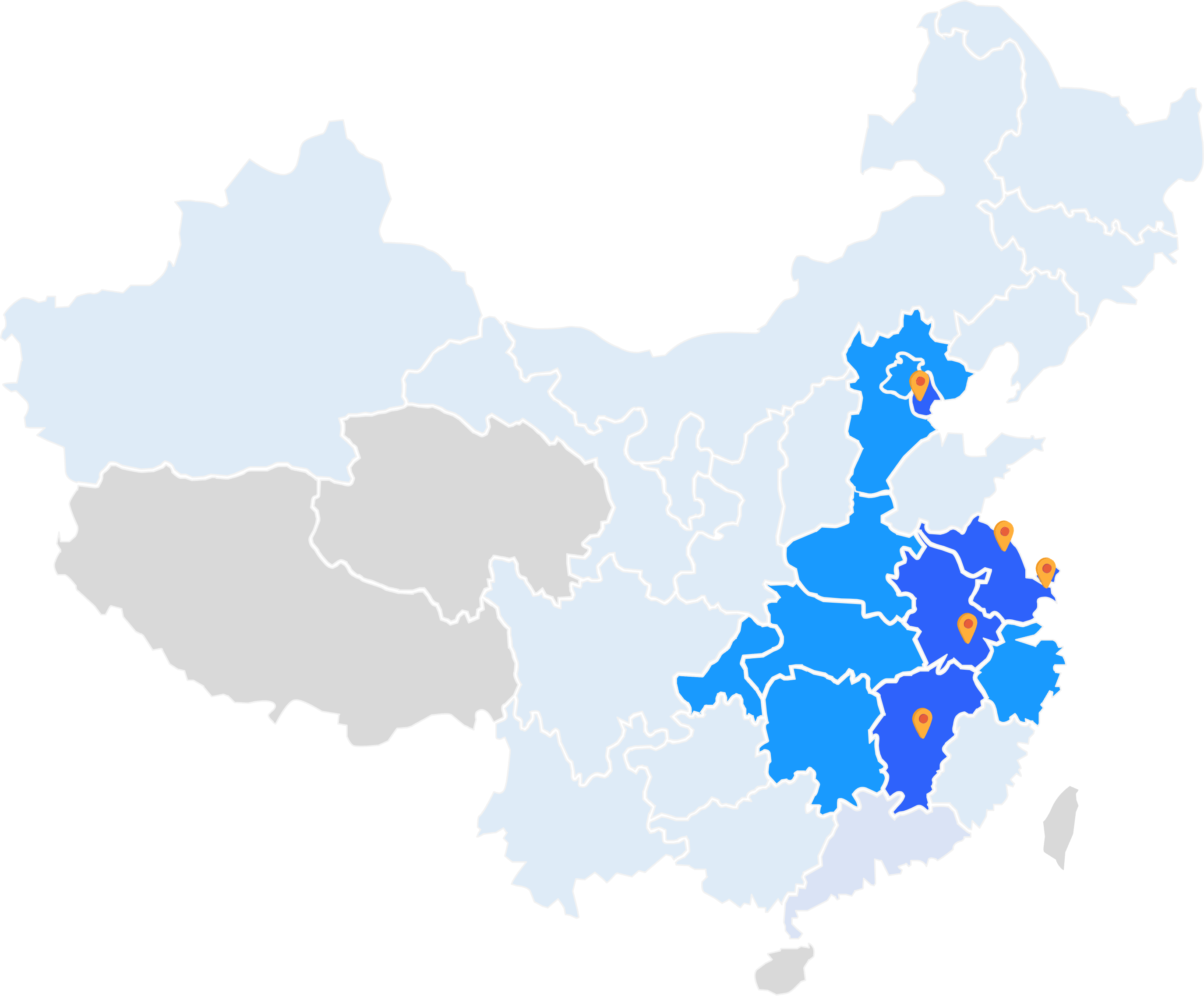 全国布局地图