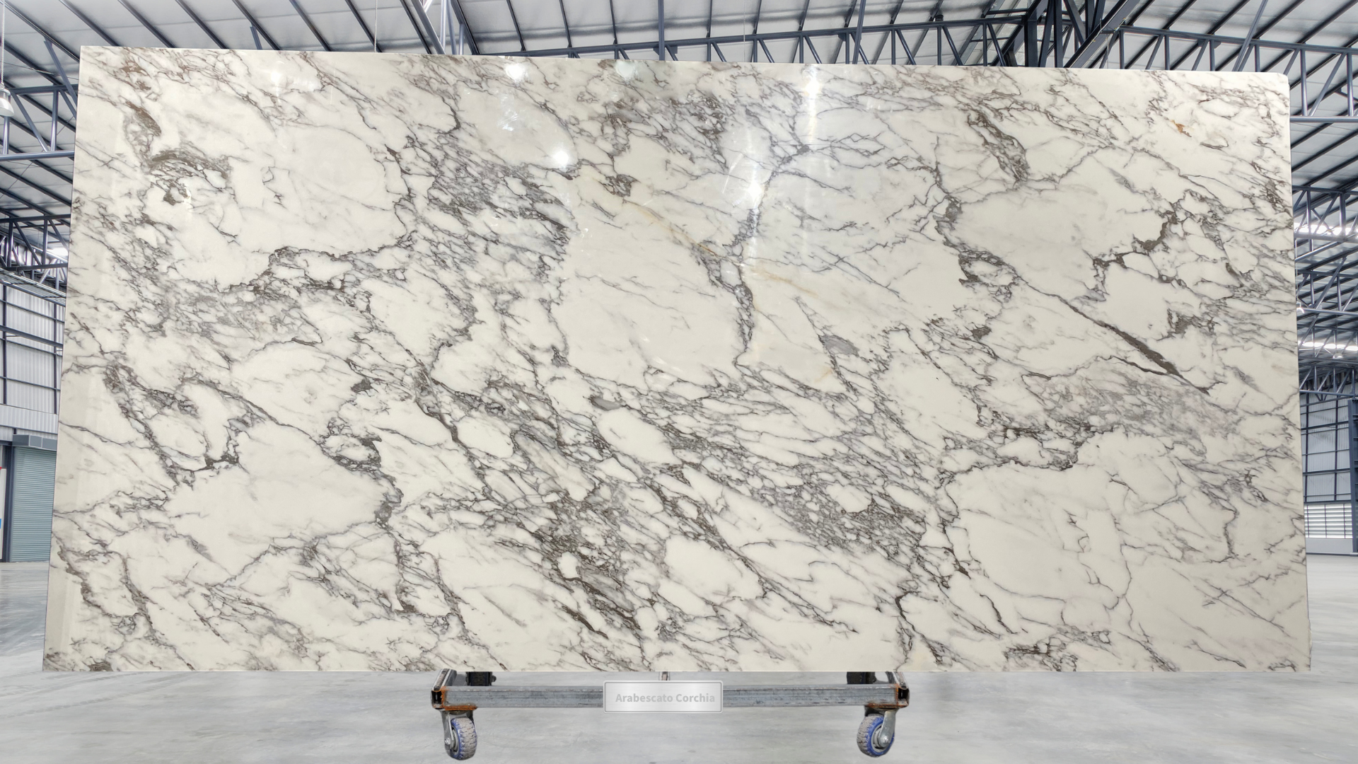 Arabescato Sintered Stone Slab 1600x3200mm Polished
