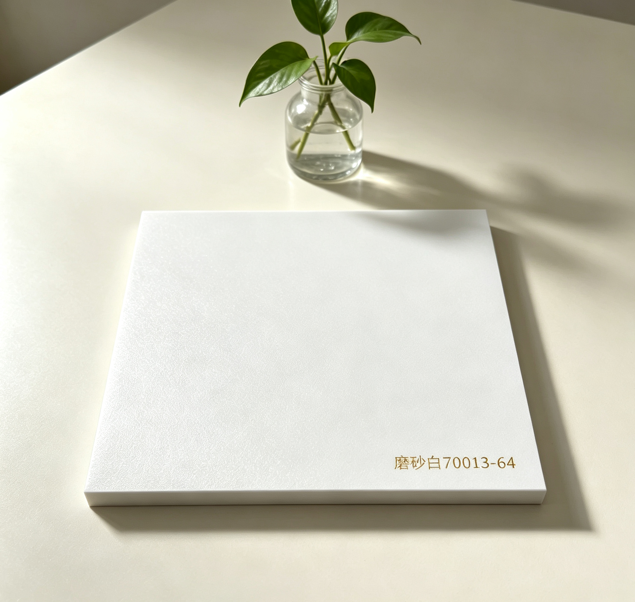 PVC-coated galvanized steel sheet (Matte White 70013-64)