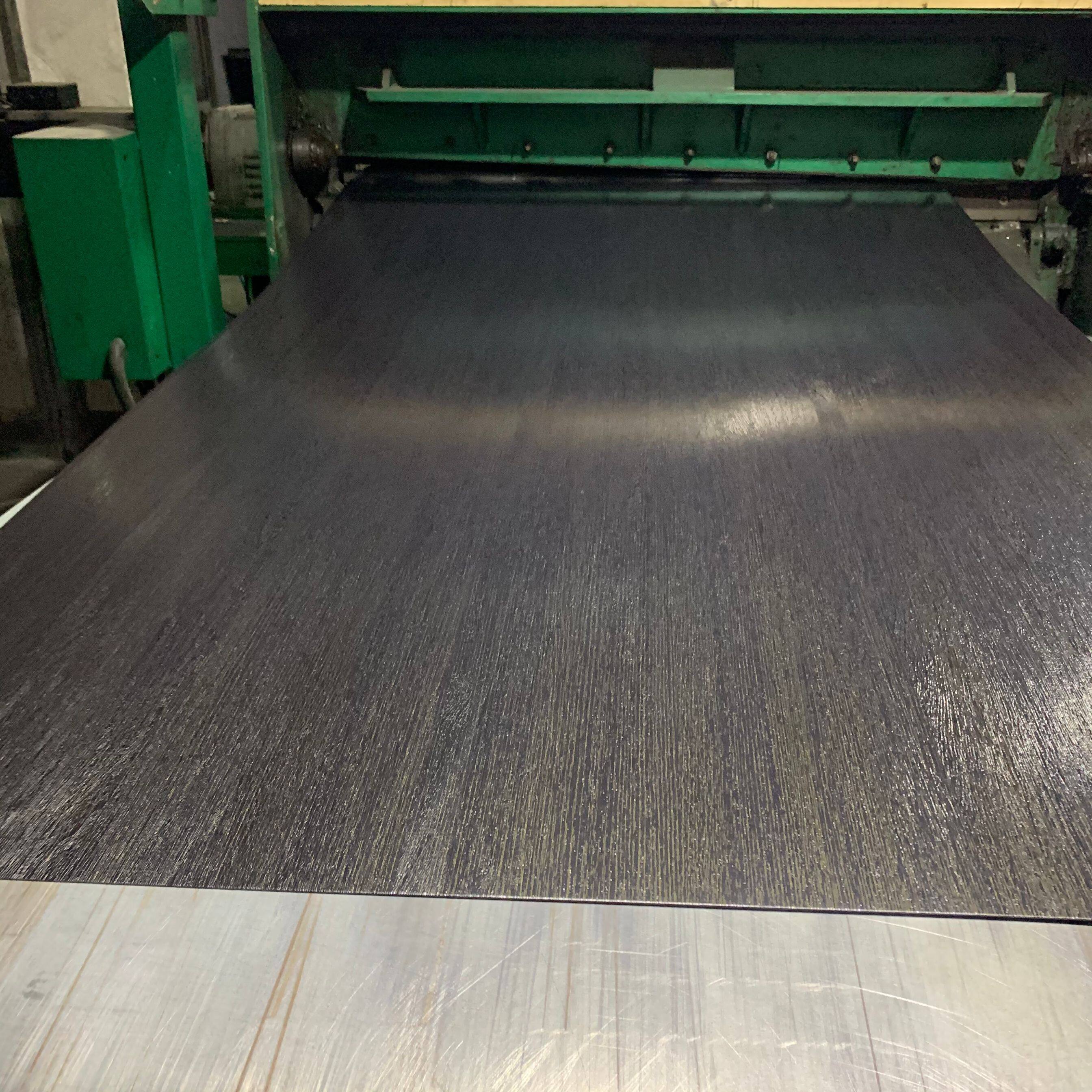 Ebony Wood Grain Laminated Steel Sheet