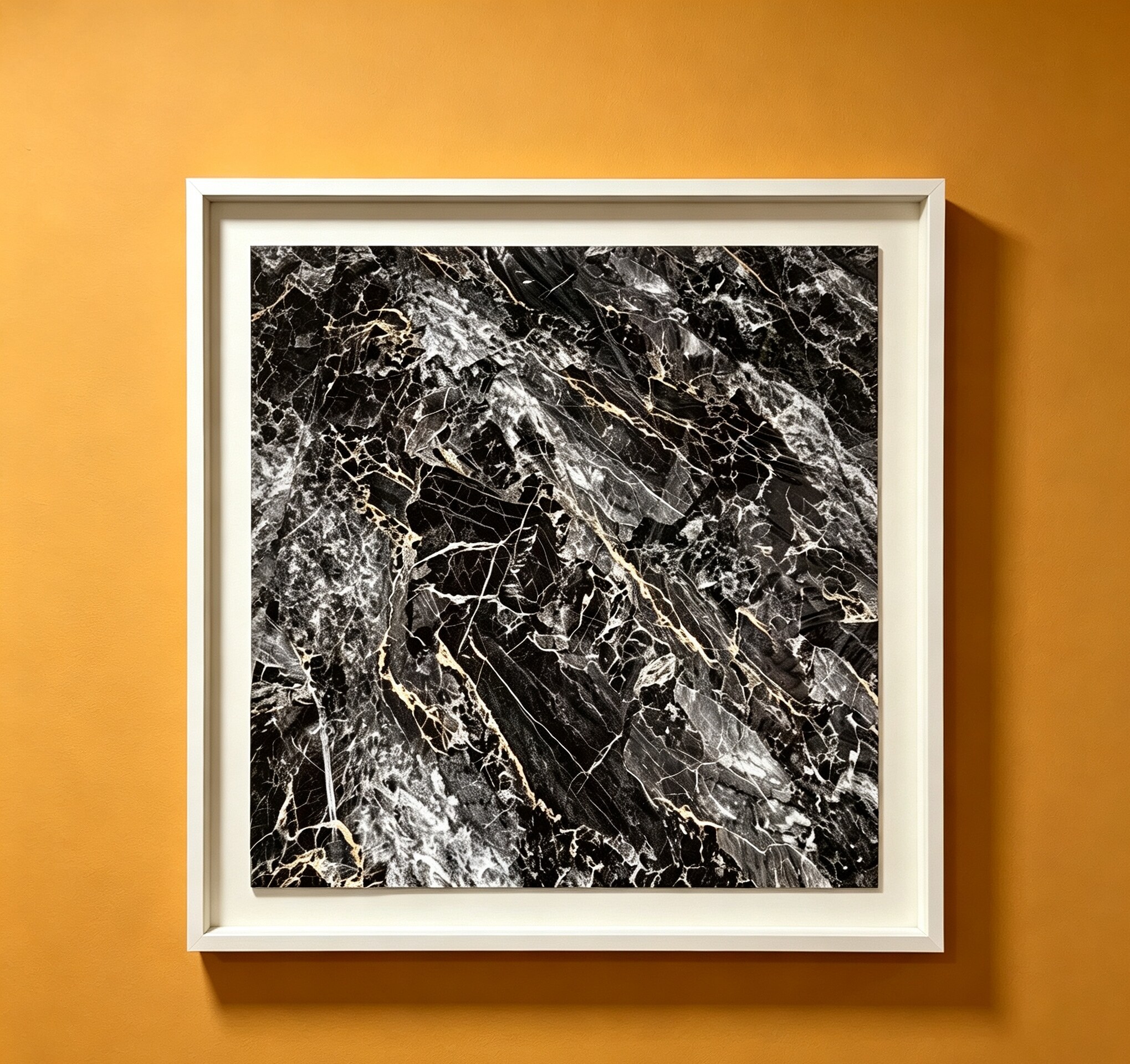 PVC Laminated Galvanized Steel Sheet (Black Gold Vein Marble)