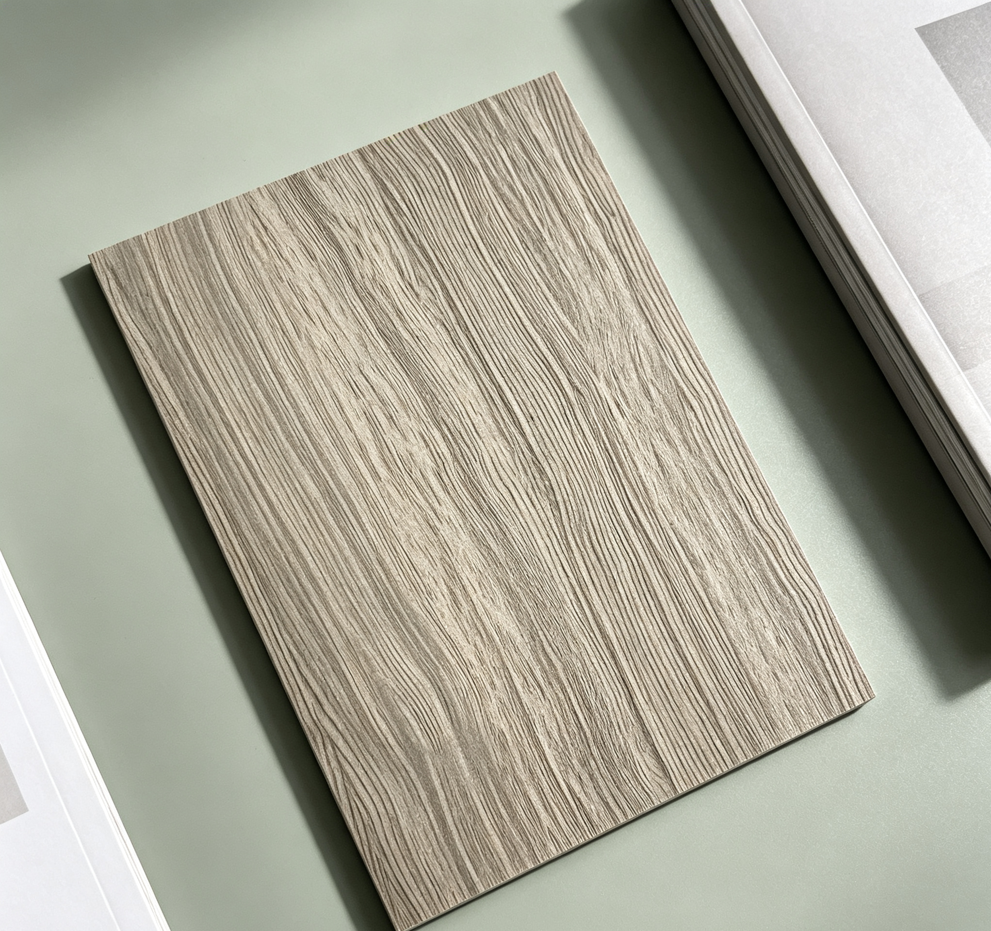 PVC-coated galvanized steel sheet (sapele grain)