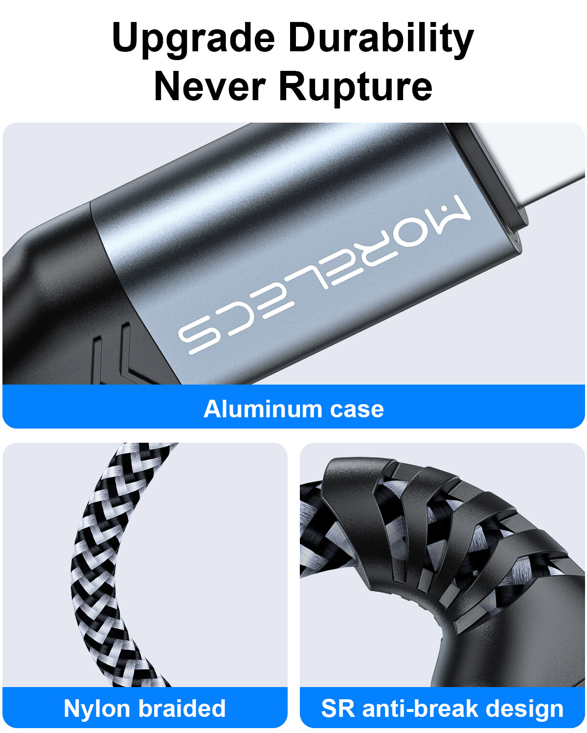 MORELECS PM23AC3 USB-C to 3.5mm AUX Audio Cable - view 5