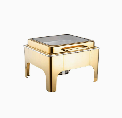 Square Gold Chafing Dish