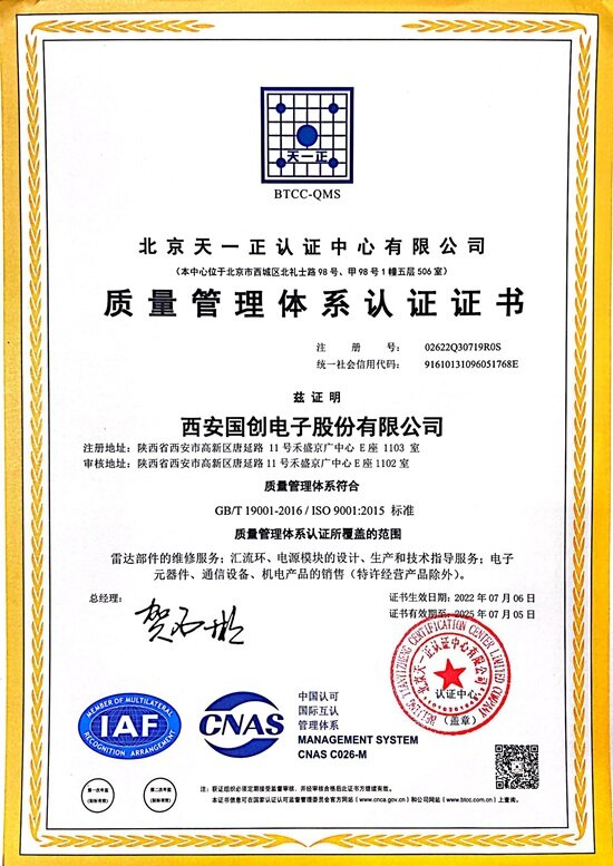 Quality Management System Certification