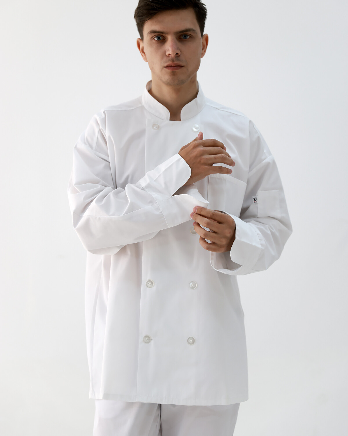 Pearl Botton Long Sleeve Chef Coat