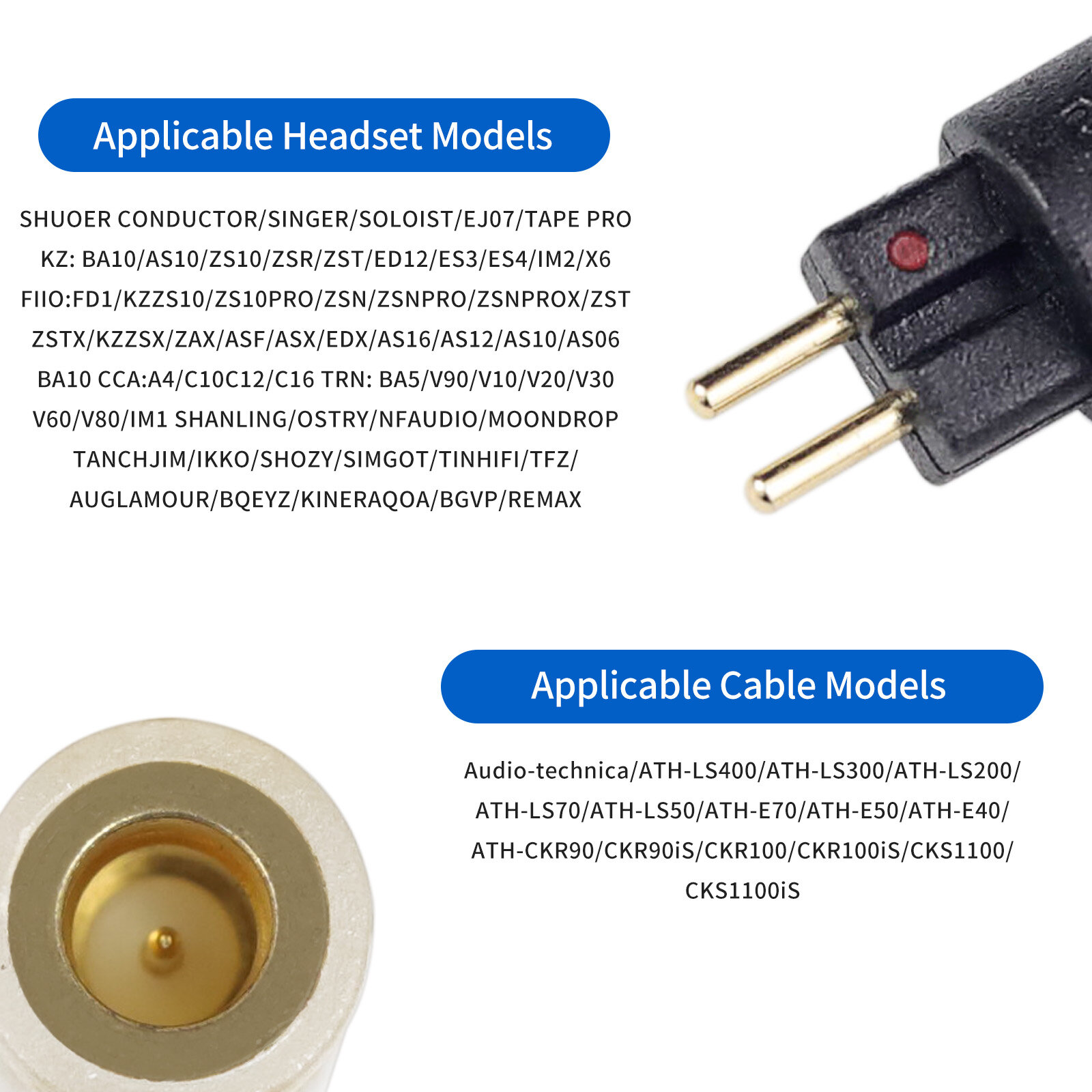 0.78mm revolving A2DC female adapter - 图片3