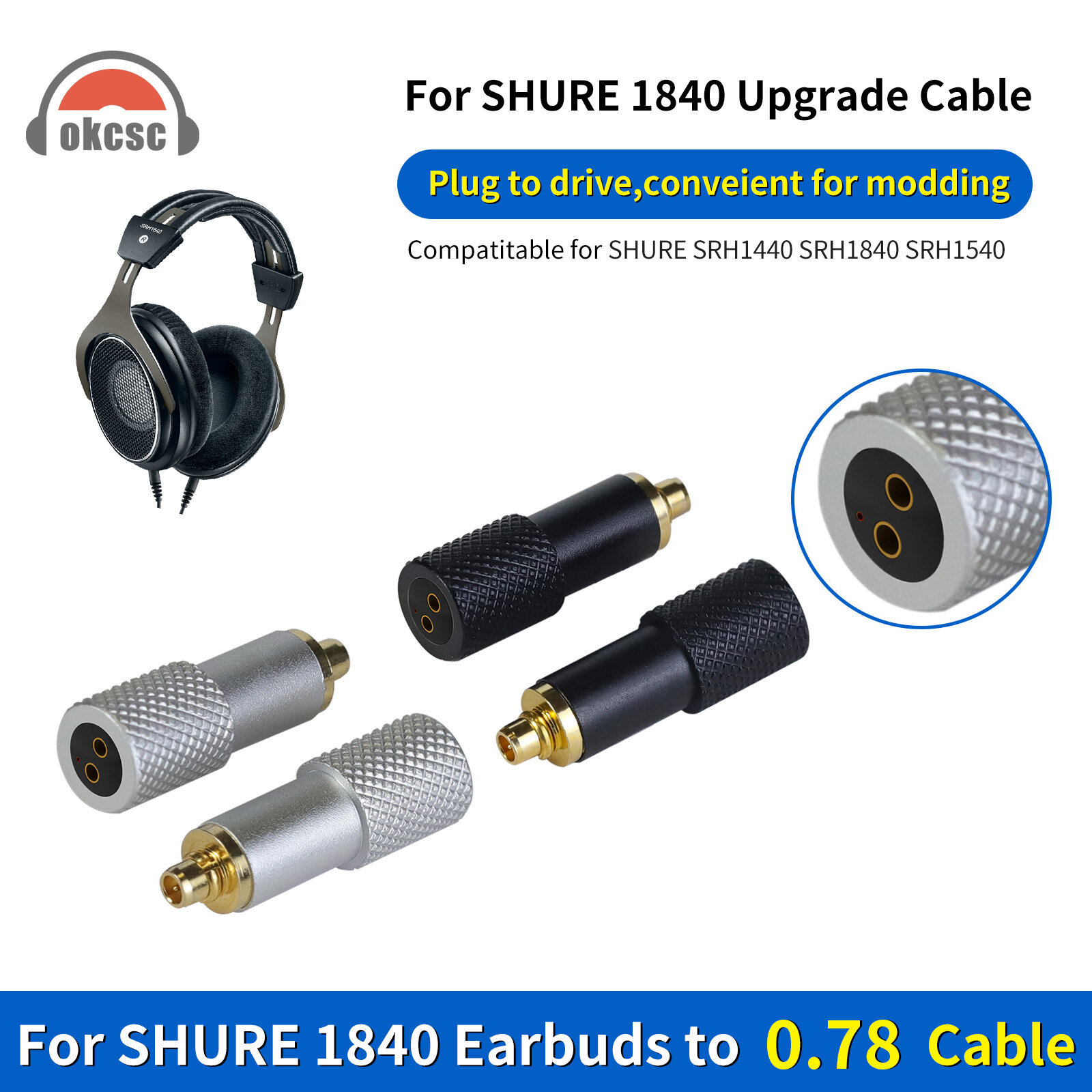 Shure1840 revolution 0.78 female adapter - 图片2