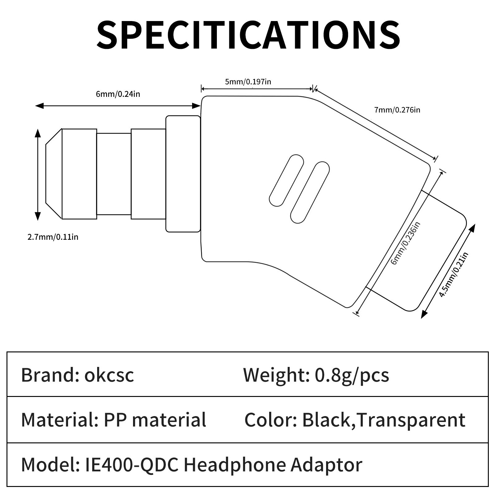 IE400 Orbital QDC Female Adapter - Image 6