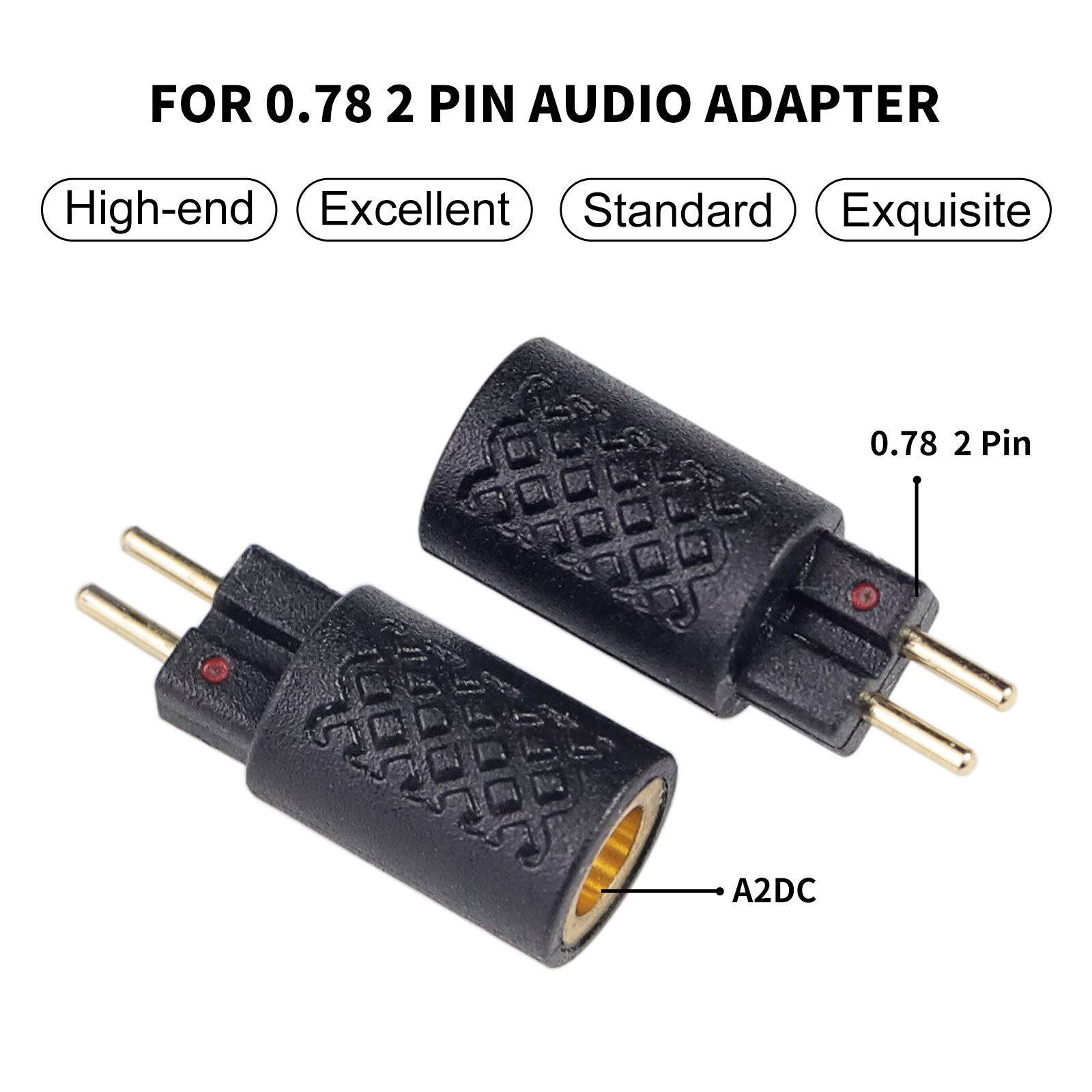 0.78mm revolving A2DC female adapter - 图片6