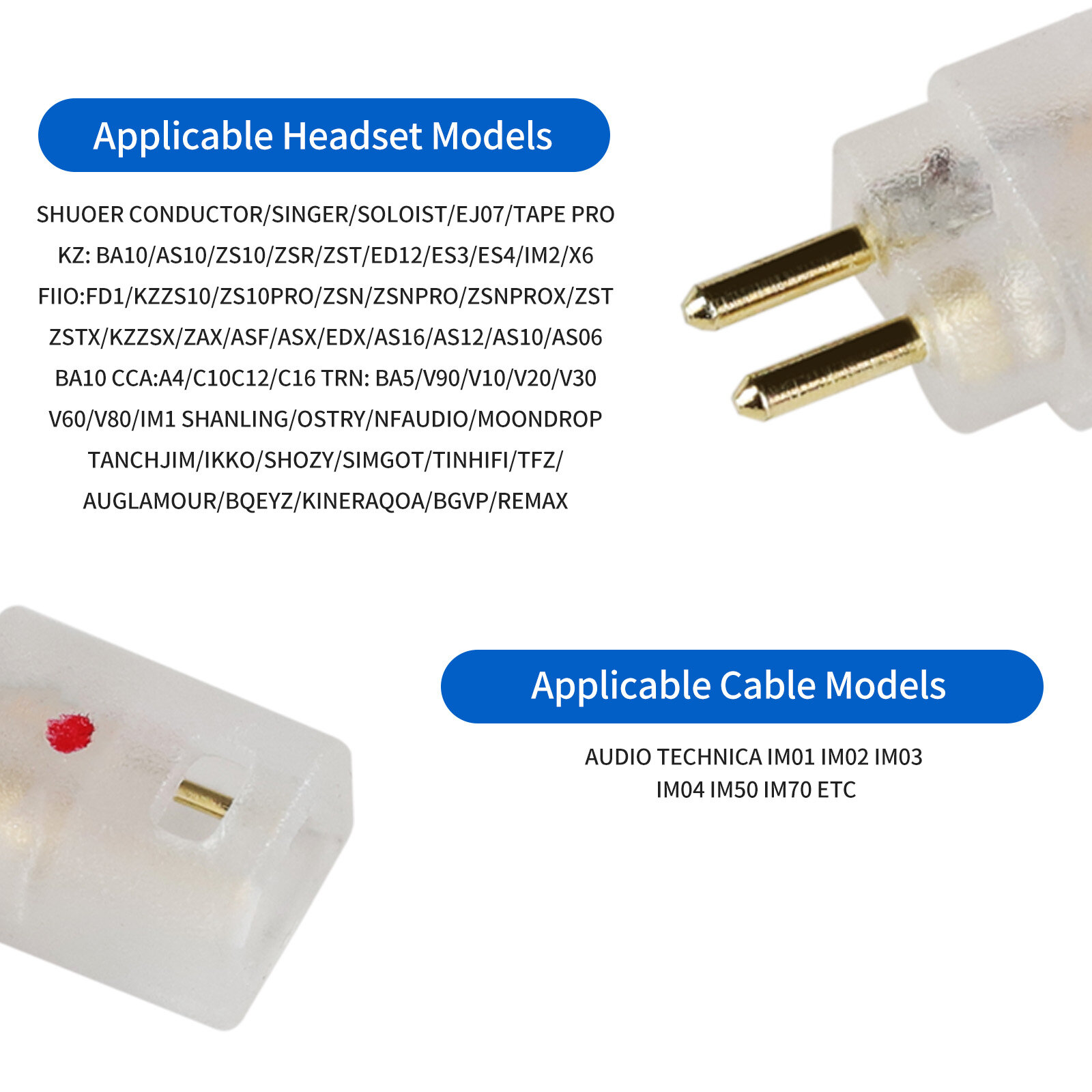 0.78mm IM to M Male Adapter - 图片3