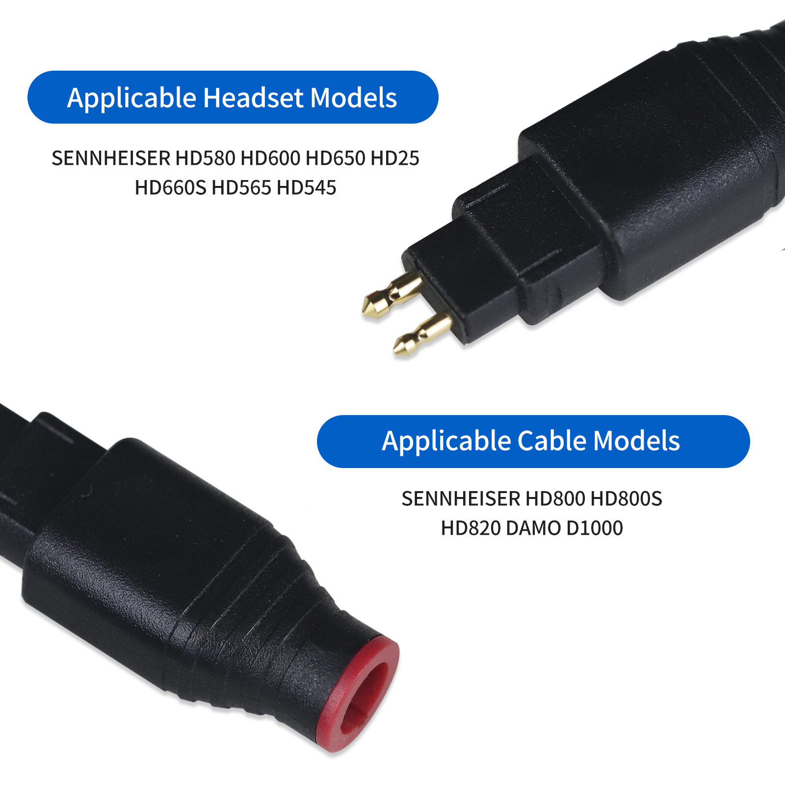 HD650 Male to HD800 Female Adapter - 图片3
