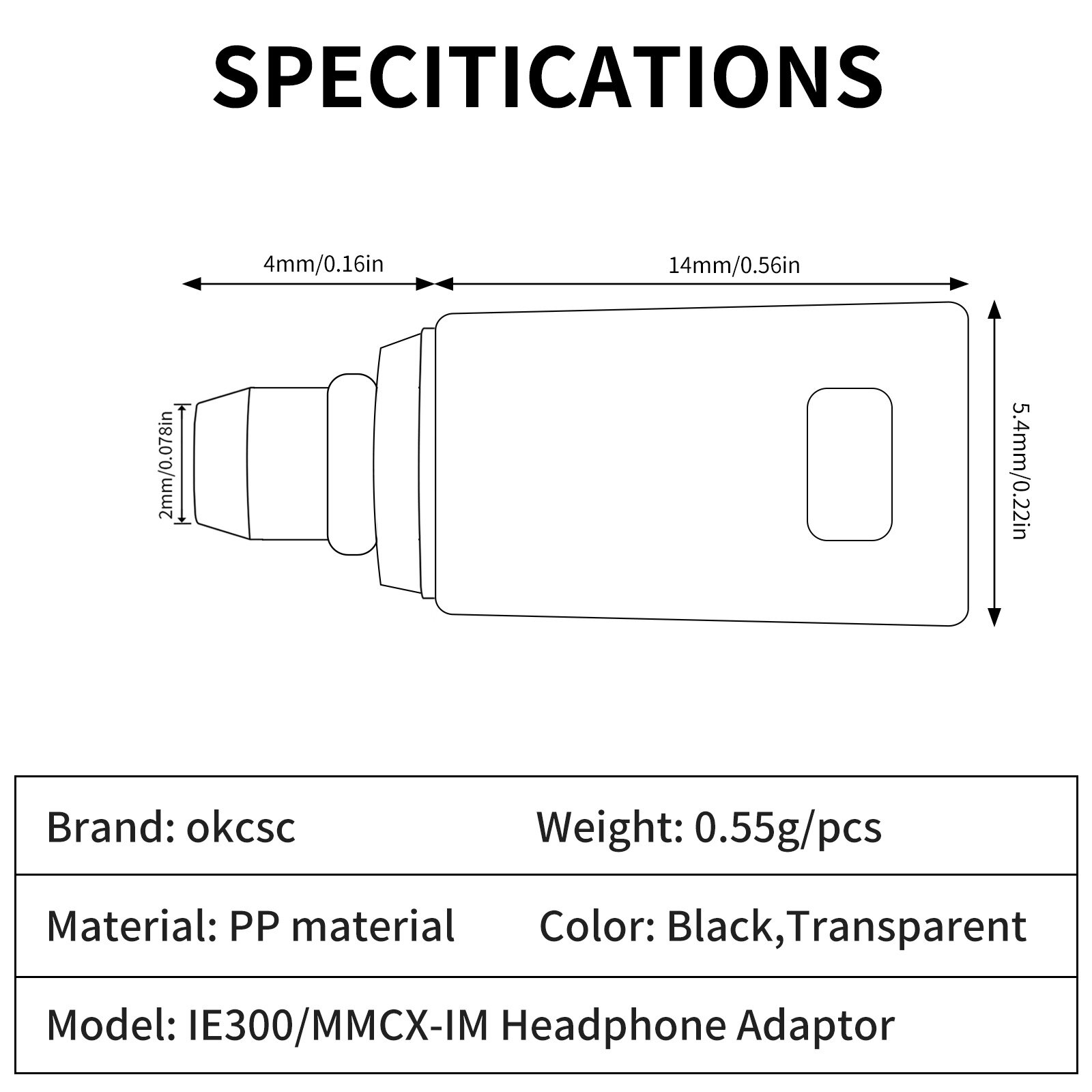IE300 mmcx orbital IM adapter - 图片6
