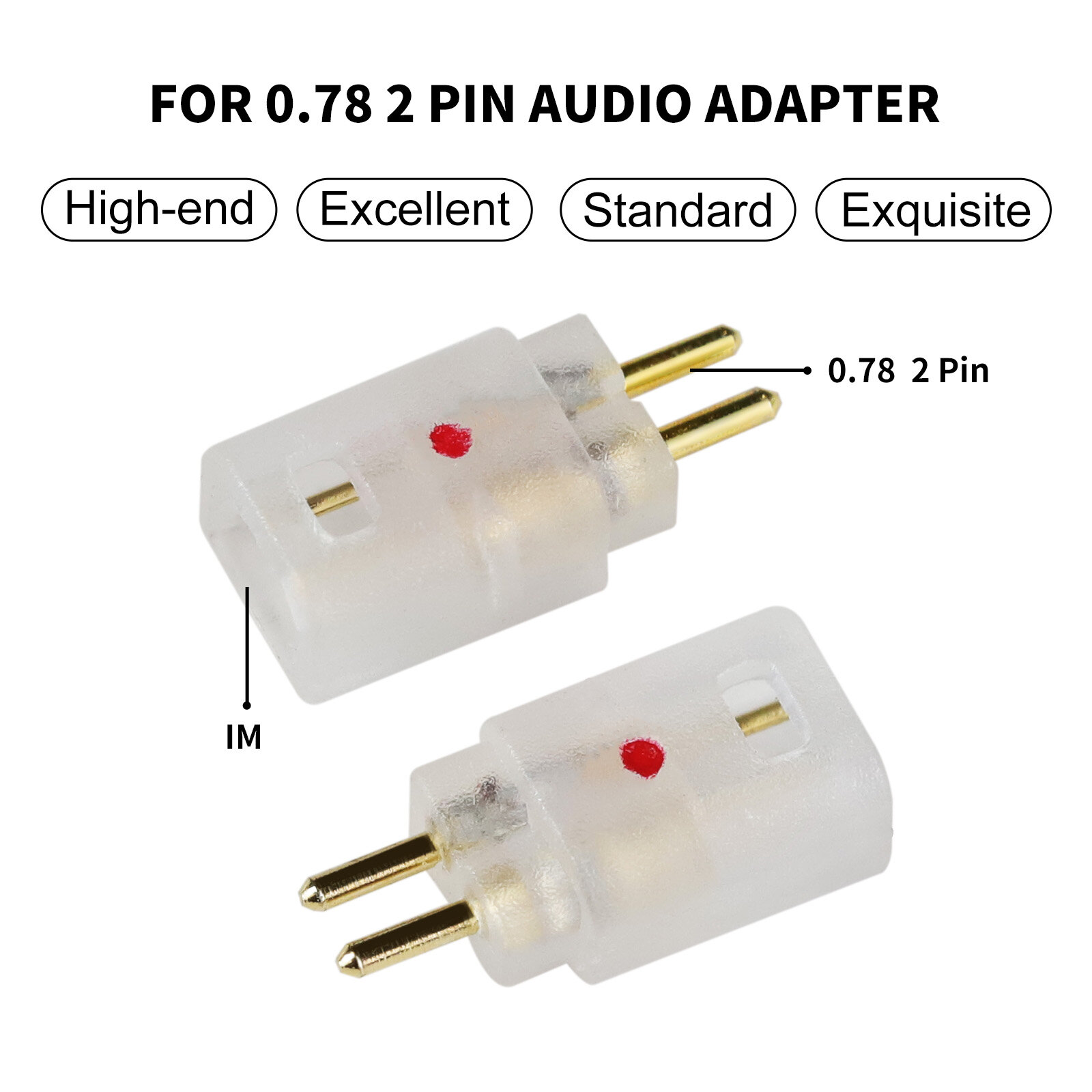 0.78mm IM to M Male Adapter - 图片5