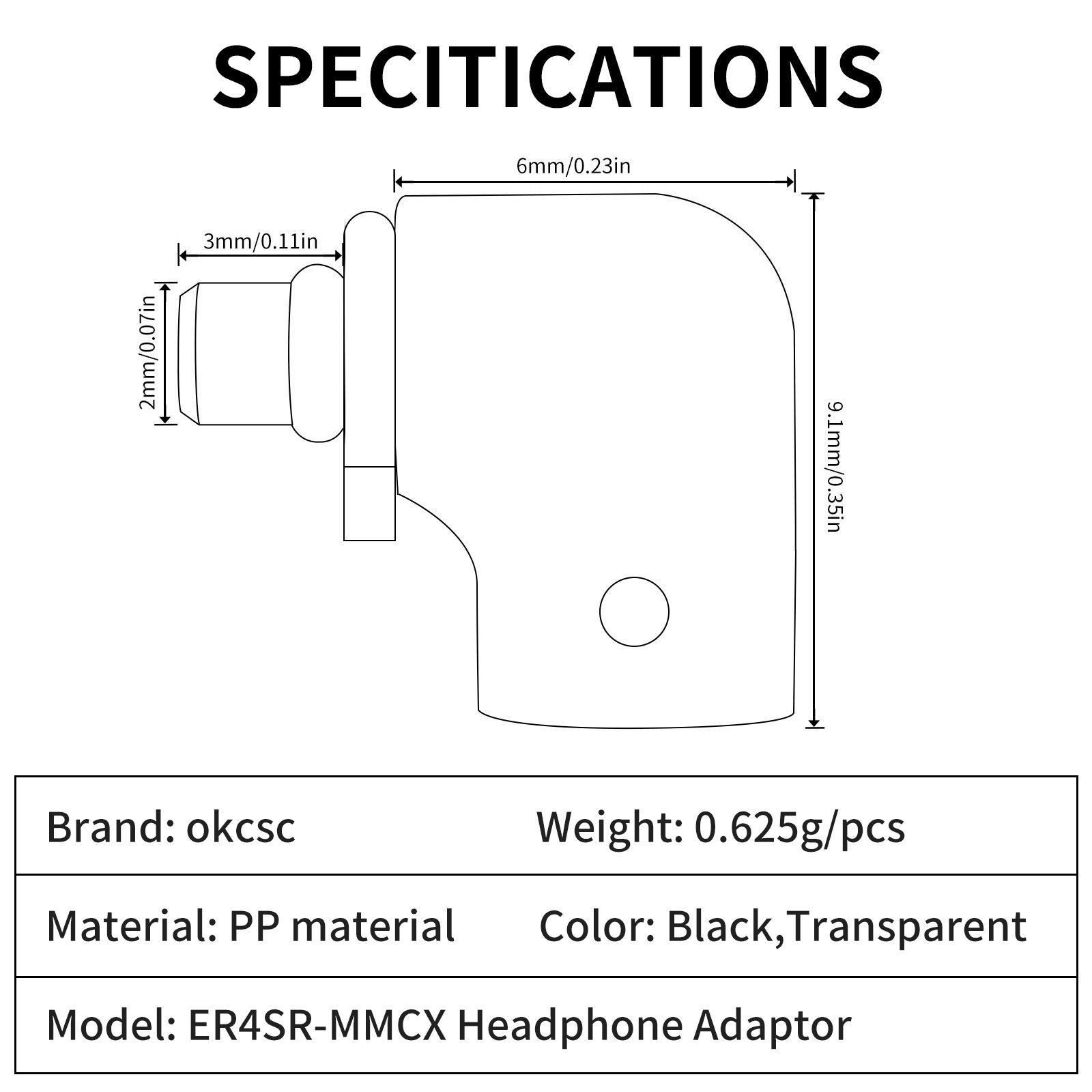 ER4SR Rotating MMCX Female Adapter - 图片6