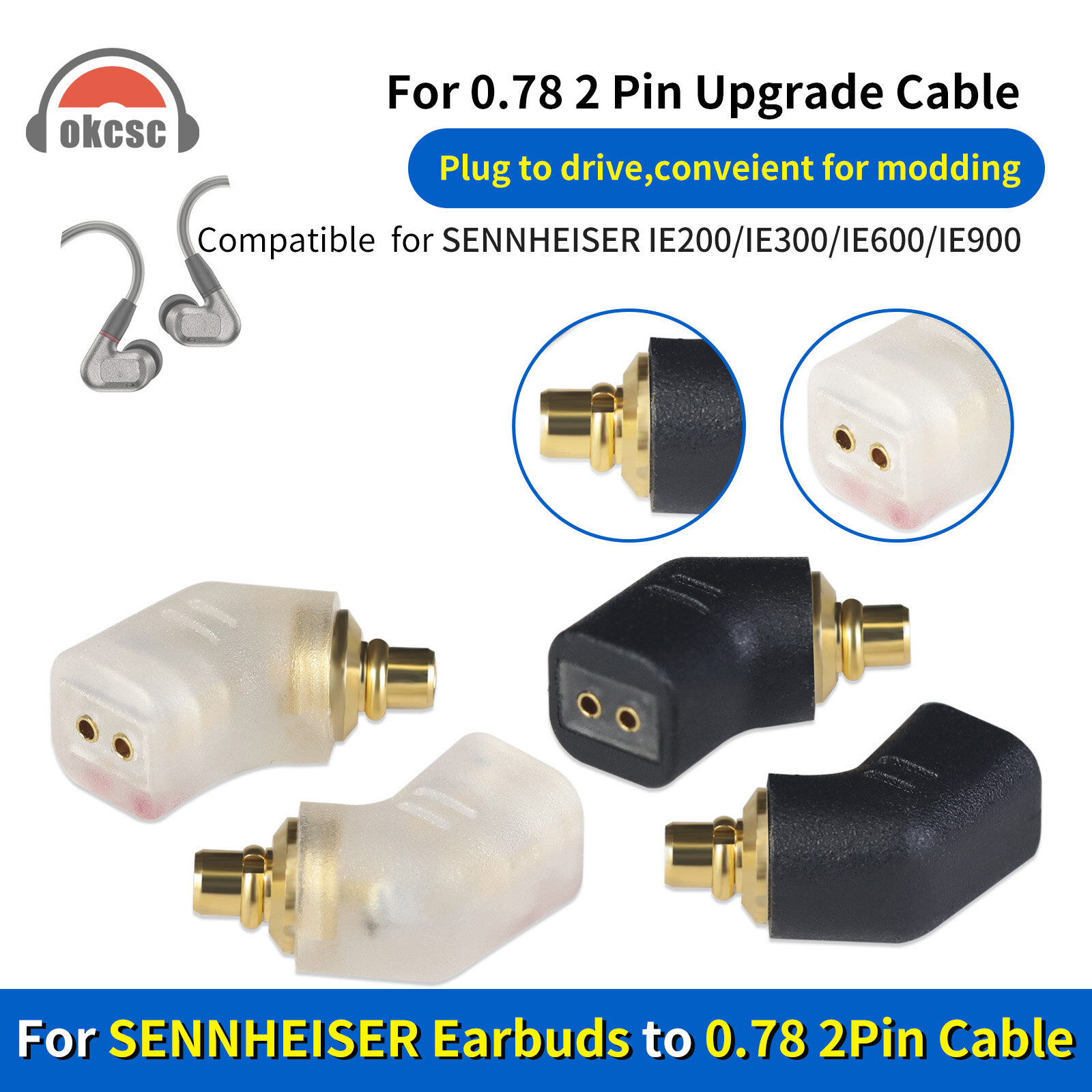 IE300 0.78 Square Male to Female Adapter - 图片2