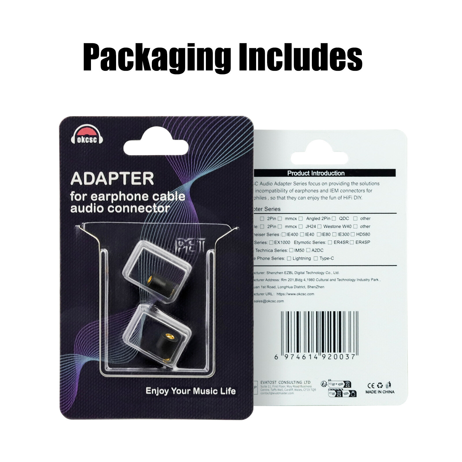 IE300 Rotating MMCX Female Bend Adapter - 图片7