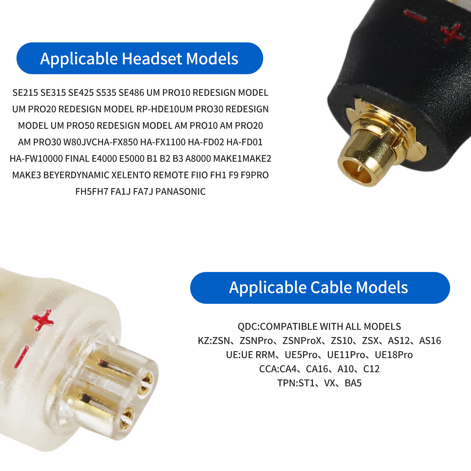 MMCX revolving QDC female adapter - 图片3