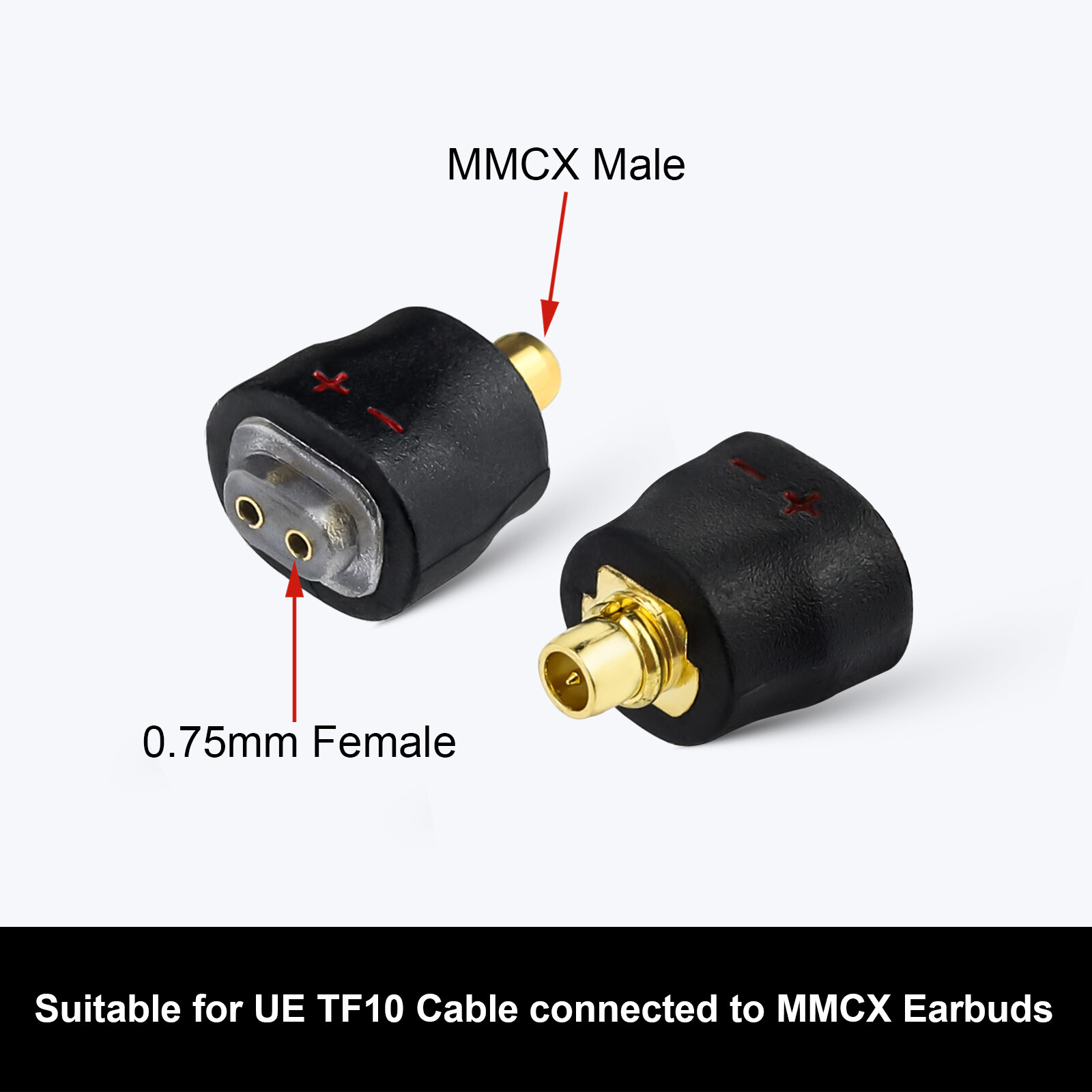 MMCX 0.75 female adapter for revolution - 图片3