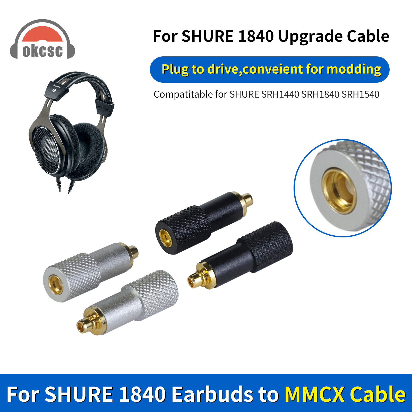 Shure1840 Rotating MMCX Female Adapter - 图片2