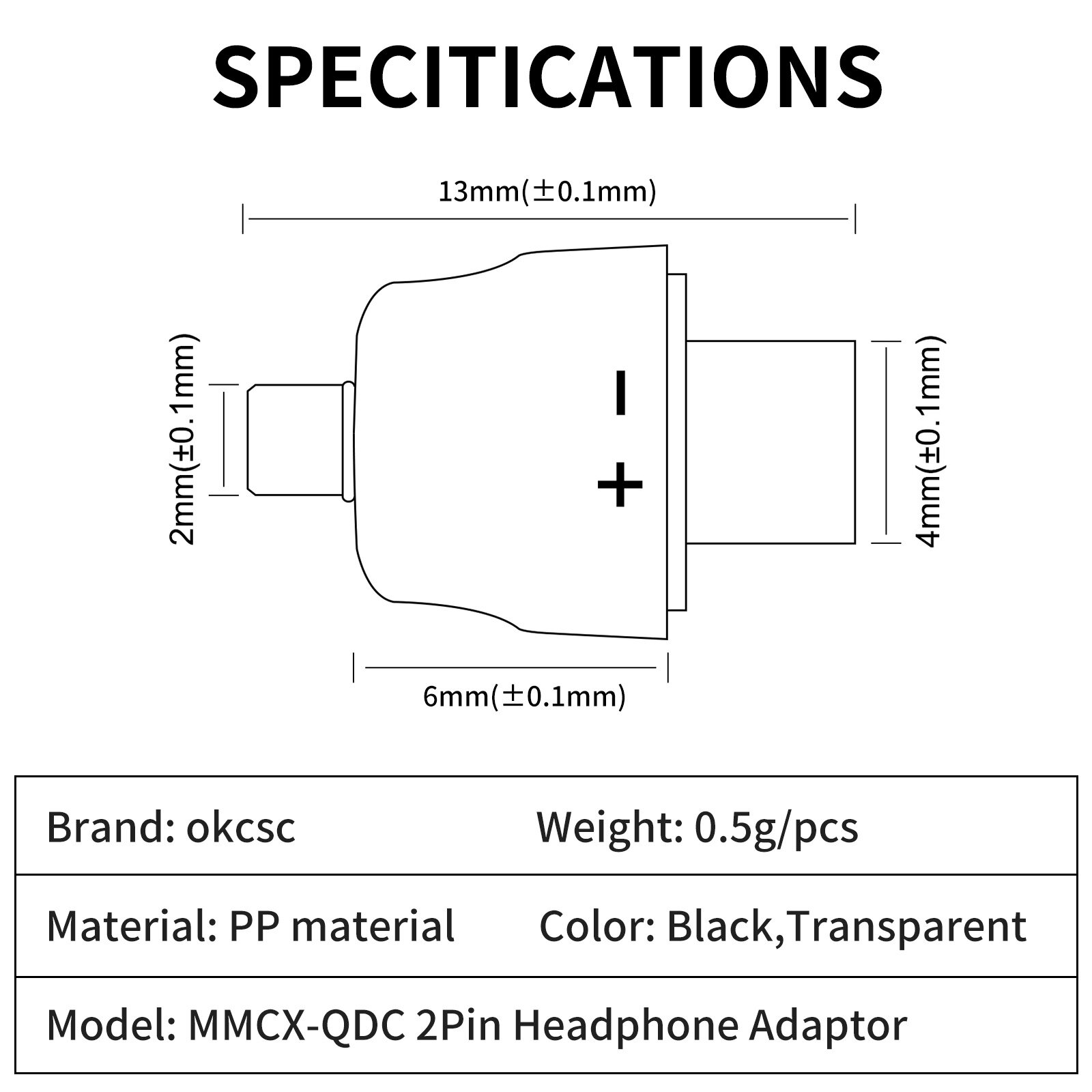 MMCX revolving QDC female adapter - 图片6