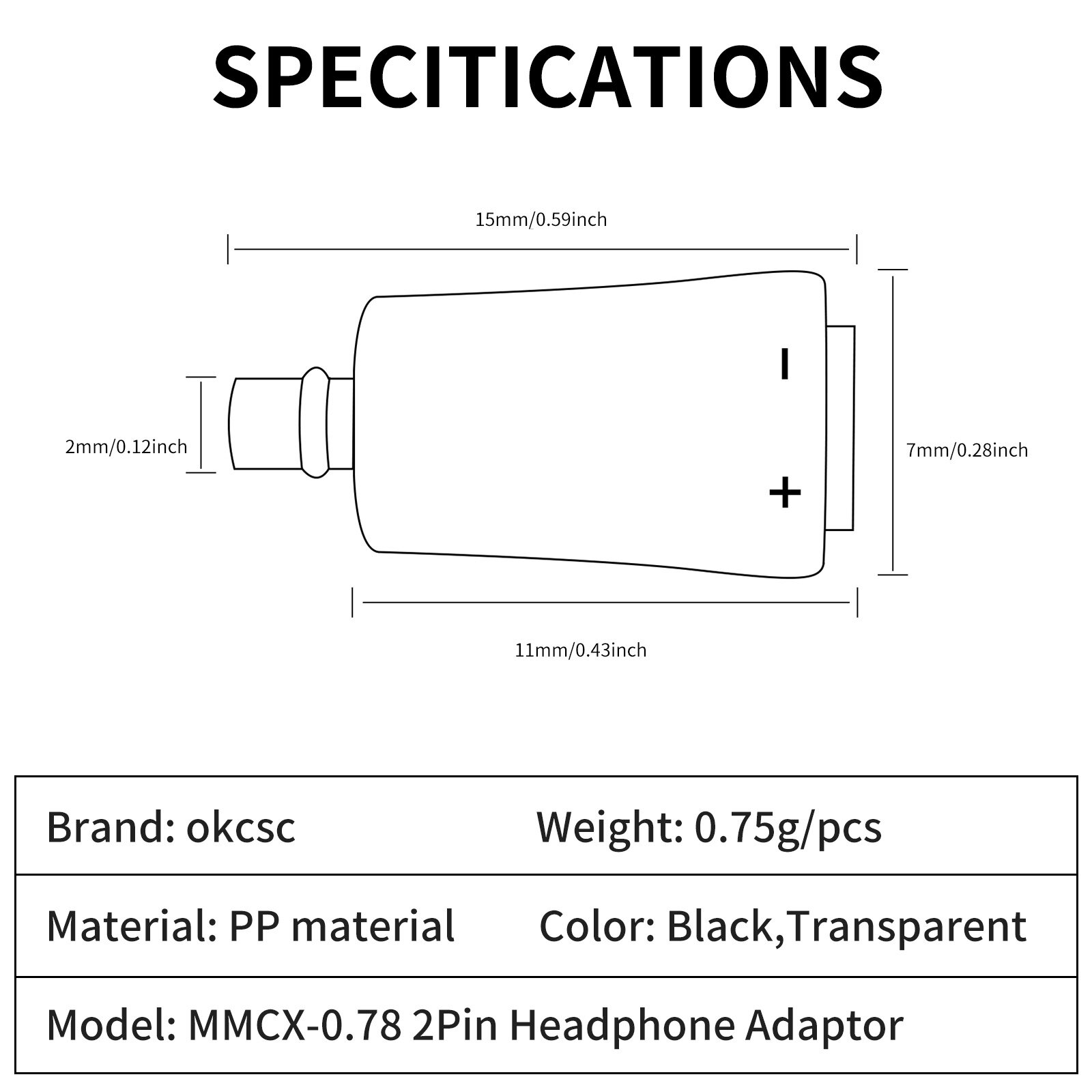 MMCX revolution 0.78 flat port adapter - 图片6