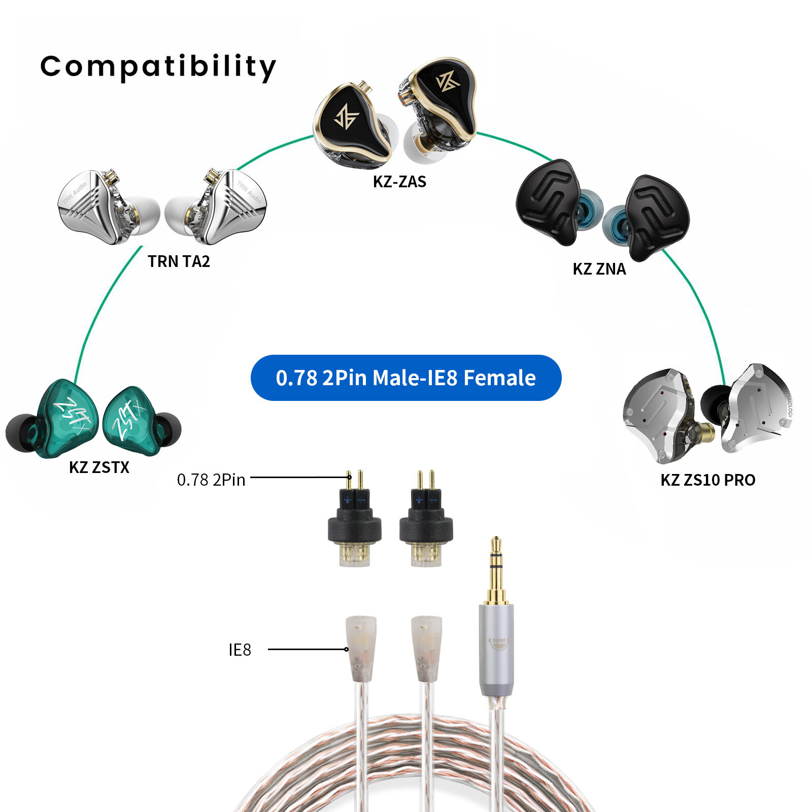 0.78 revolution IE8 female adapter - 图片4